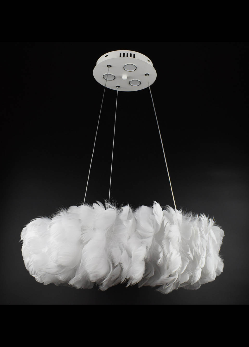 Люстра стельова підвісна на 6 лампочок AS143 / 500-wh Білий 40х50х50 см. Handmade (234538062)