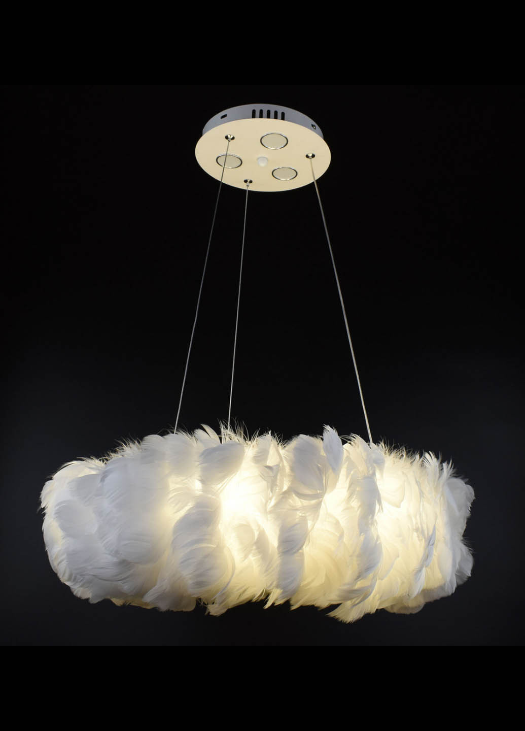 Люстра стельова підвісна на 6 лампочок AS143 / 500-wh Білий 40х50х50 см. Handmade (234538062)