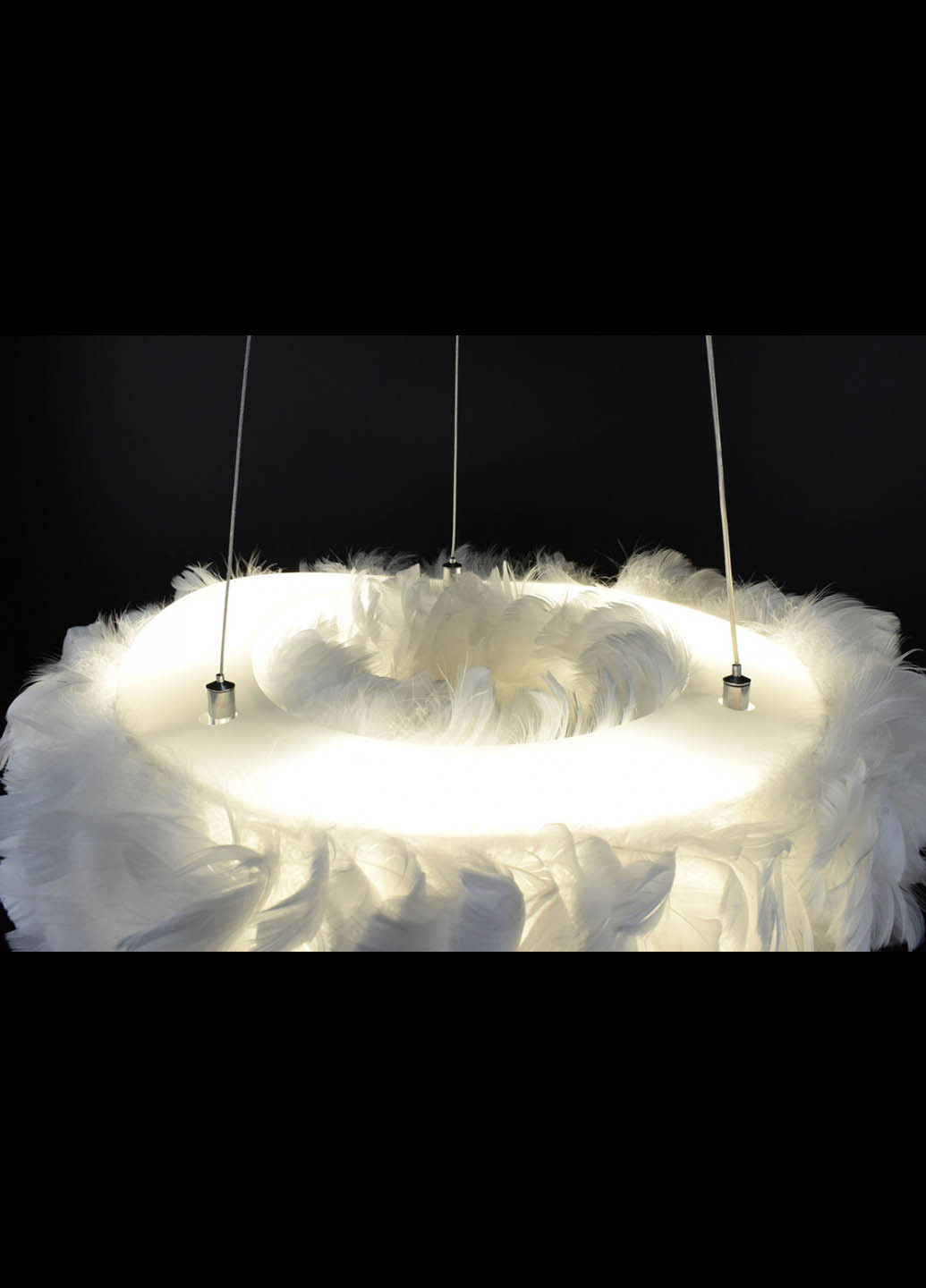 Люстра стельова підвісна на 6 лампочок AS143 / 500-wh Білий 40х50х50 см. Handmade (234538062)