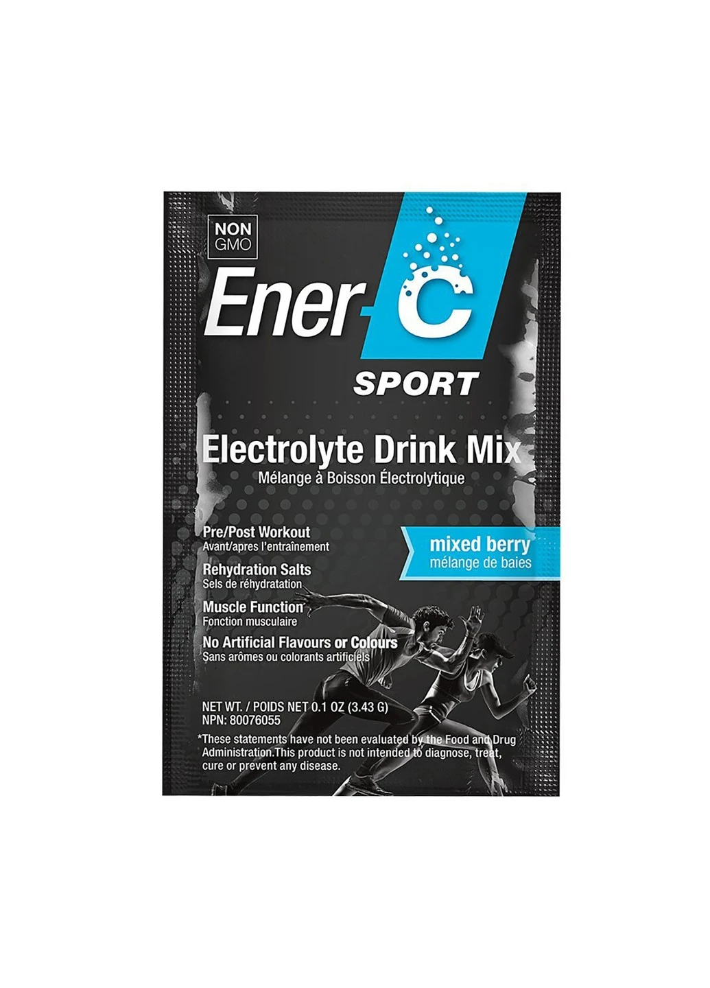 Электролитный напиток, Микс Ягод, Sport Electrolyte Drink Mix,, 1 пакетик Ener-C (255409146)