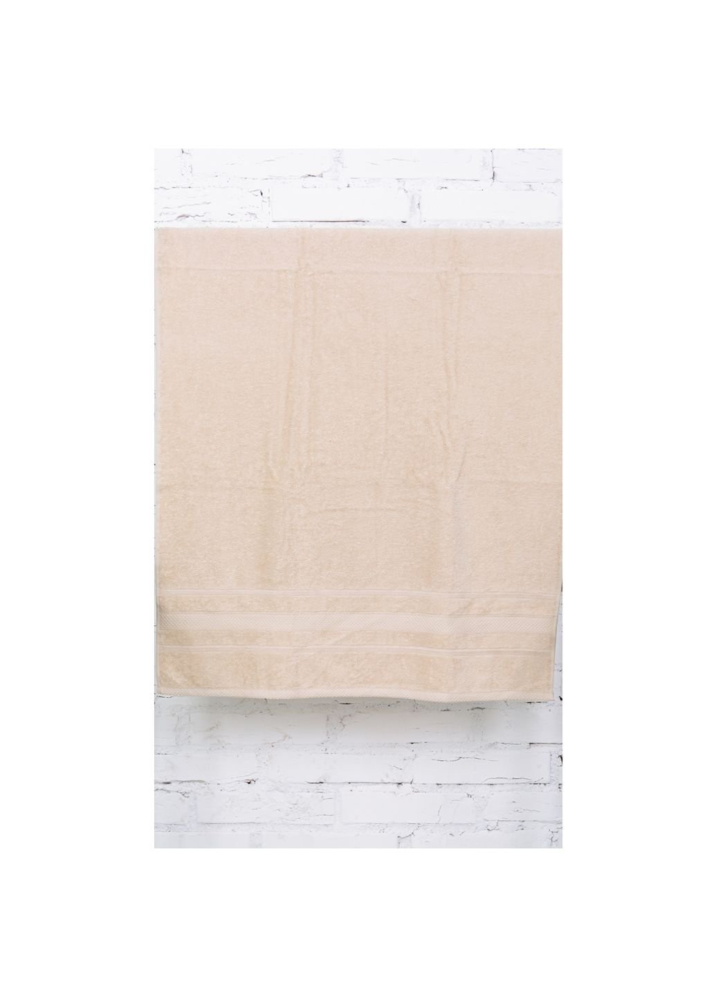 Рушник MirSon банний №5014 SoftNess Beige 100x150 см (2200003181326) No Brand бежевий