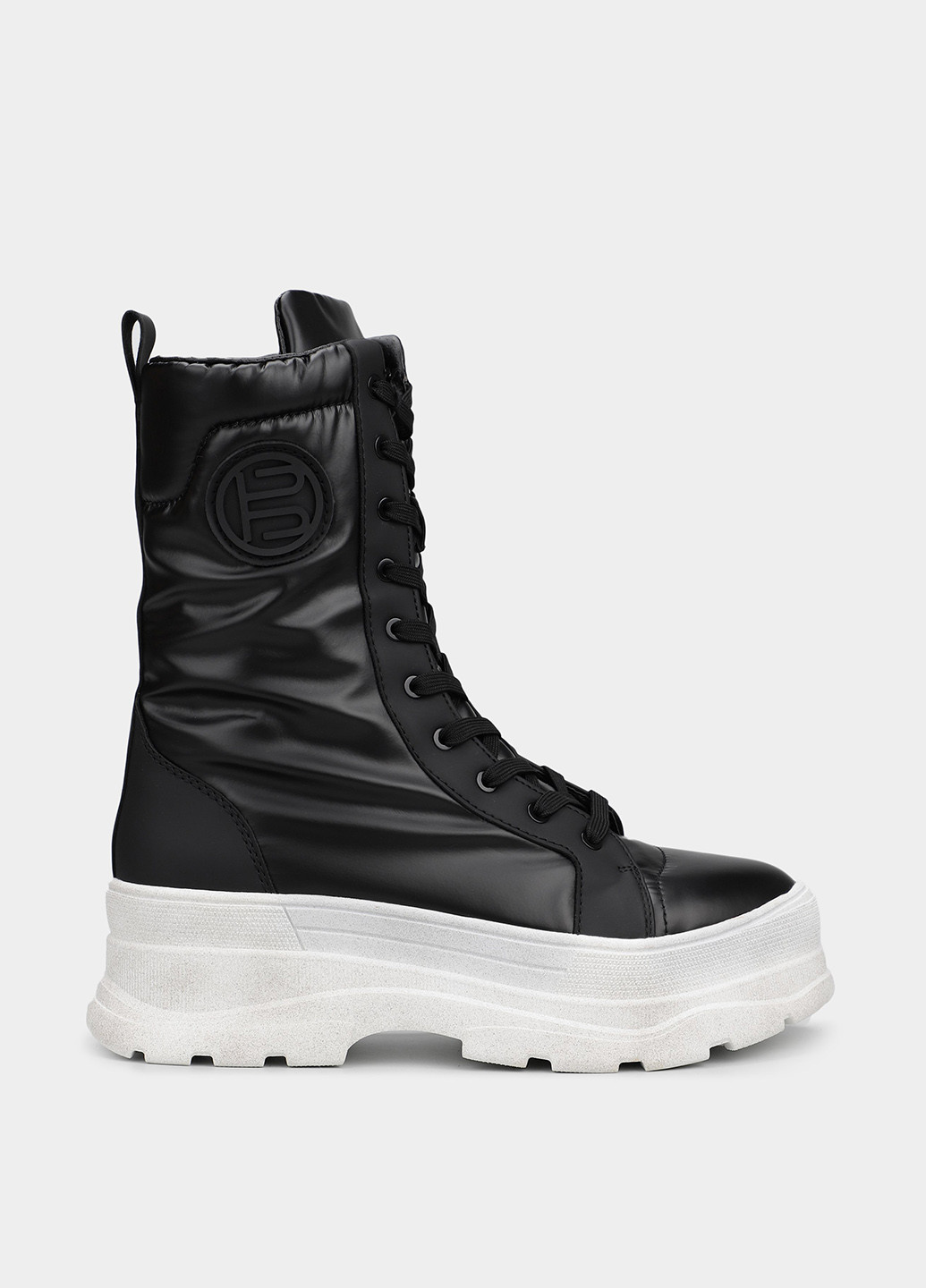 Осенние ботинки берцы Bagatt с белой подошвой тканевые, из искусственной кожи