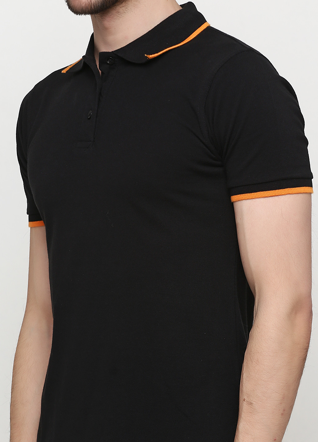 Черная футболка-поло для мужчин James & Nicholson однотонная