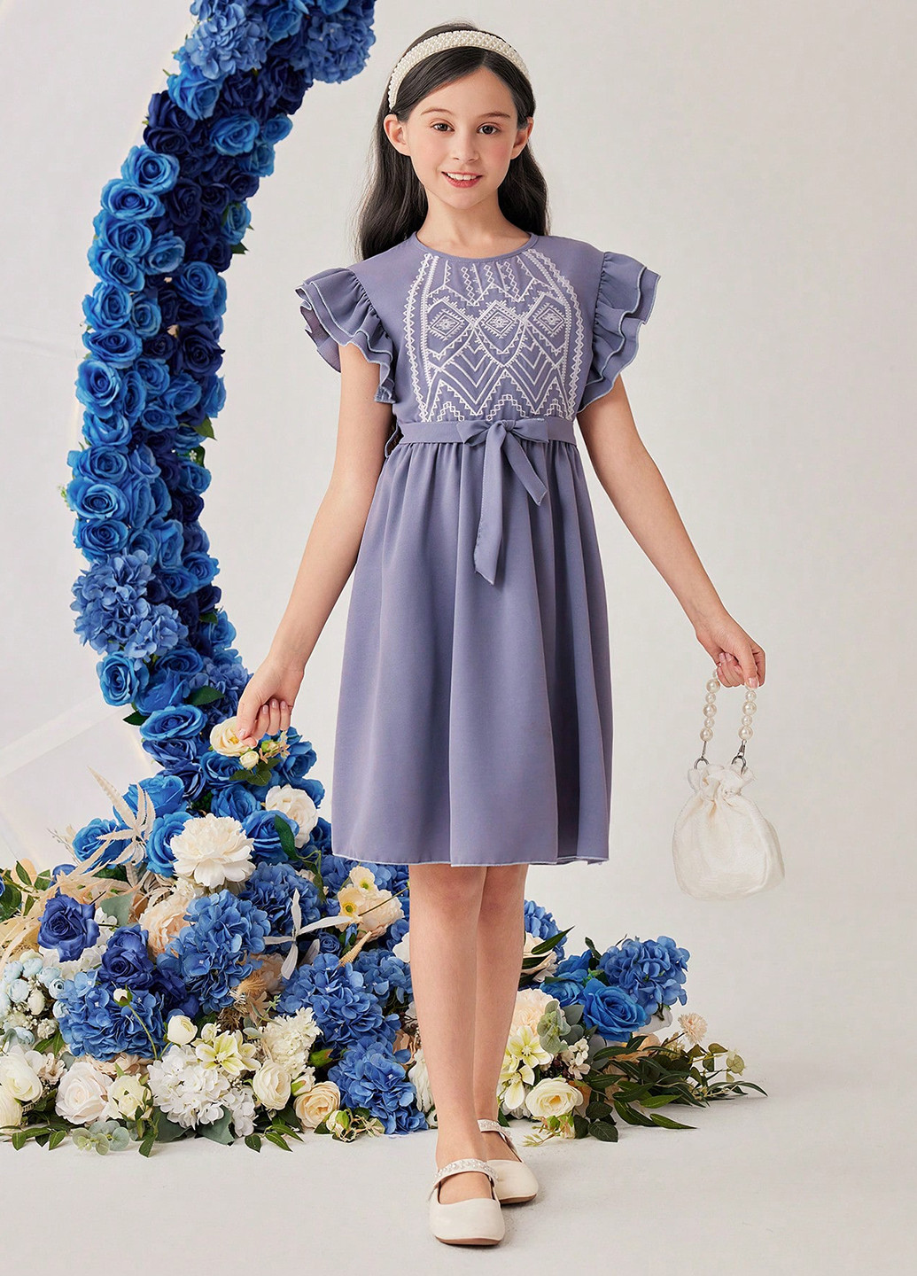 Светло-фиолетовое платье SHEIN (367436149)