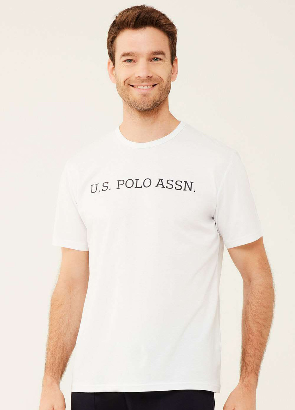 Белая футболка U.S. Polo Assn.