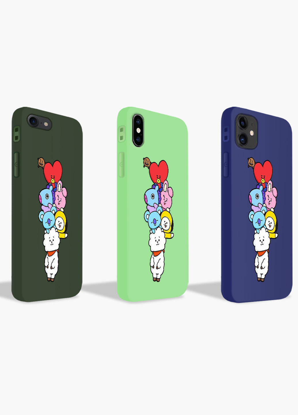 Чехол силиконовый Apple Iphone X БТС (BTS) (6129-1064) MobiPrint (219357193)