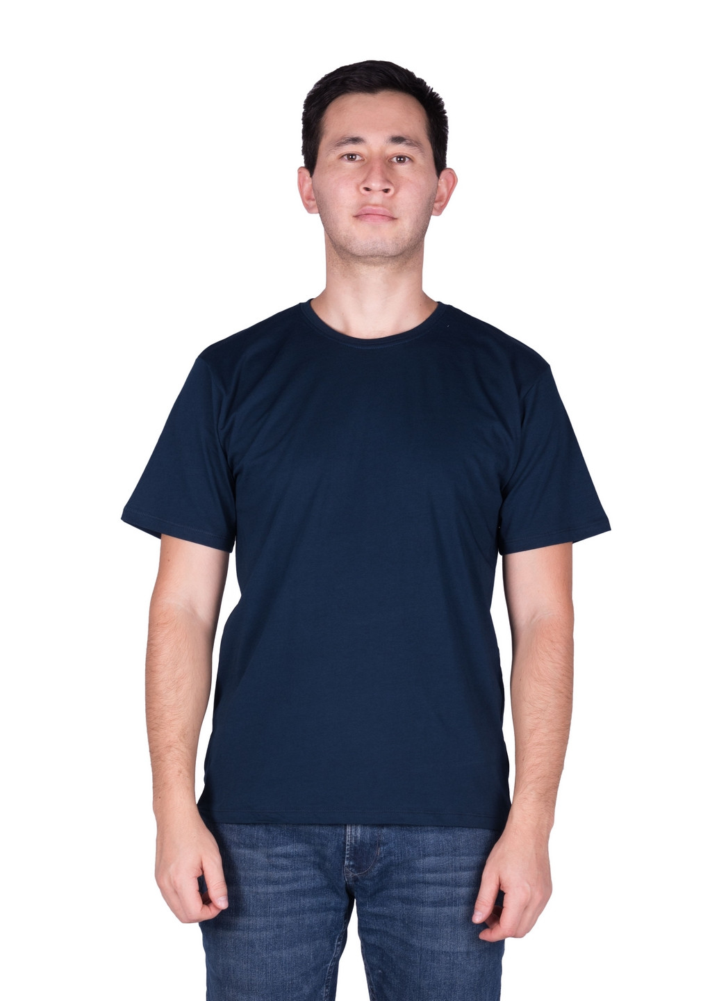 Темно-синяя футболка мужская Наталюкс 12-1343