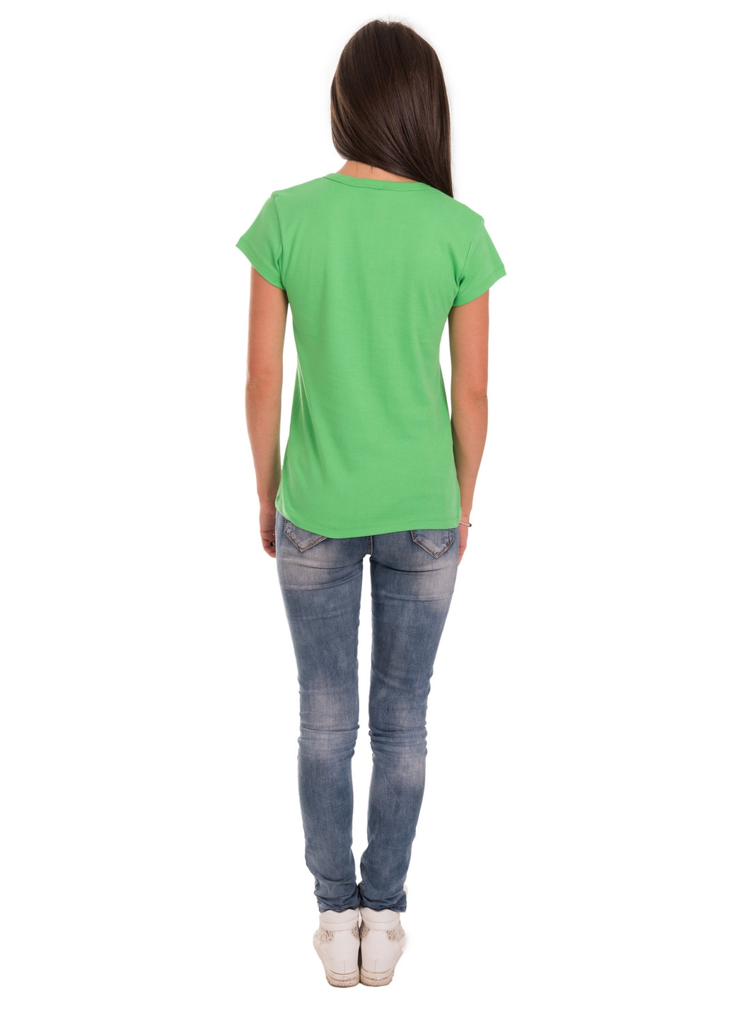 Зелена всесезон футболка жіноча Наталюкс 21-2383