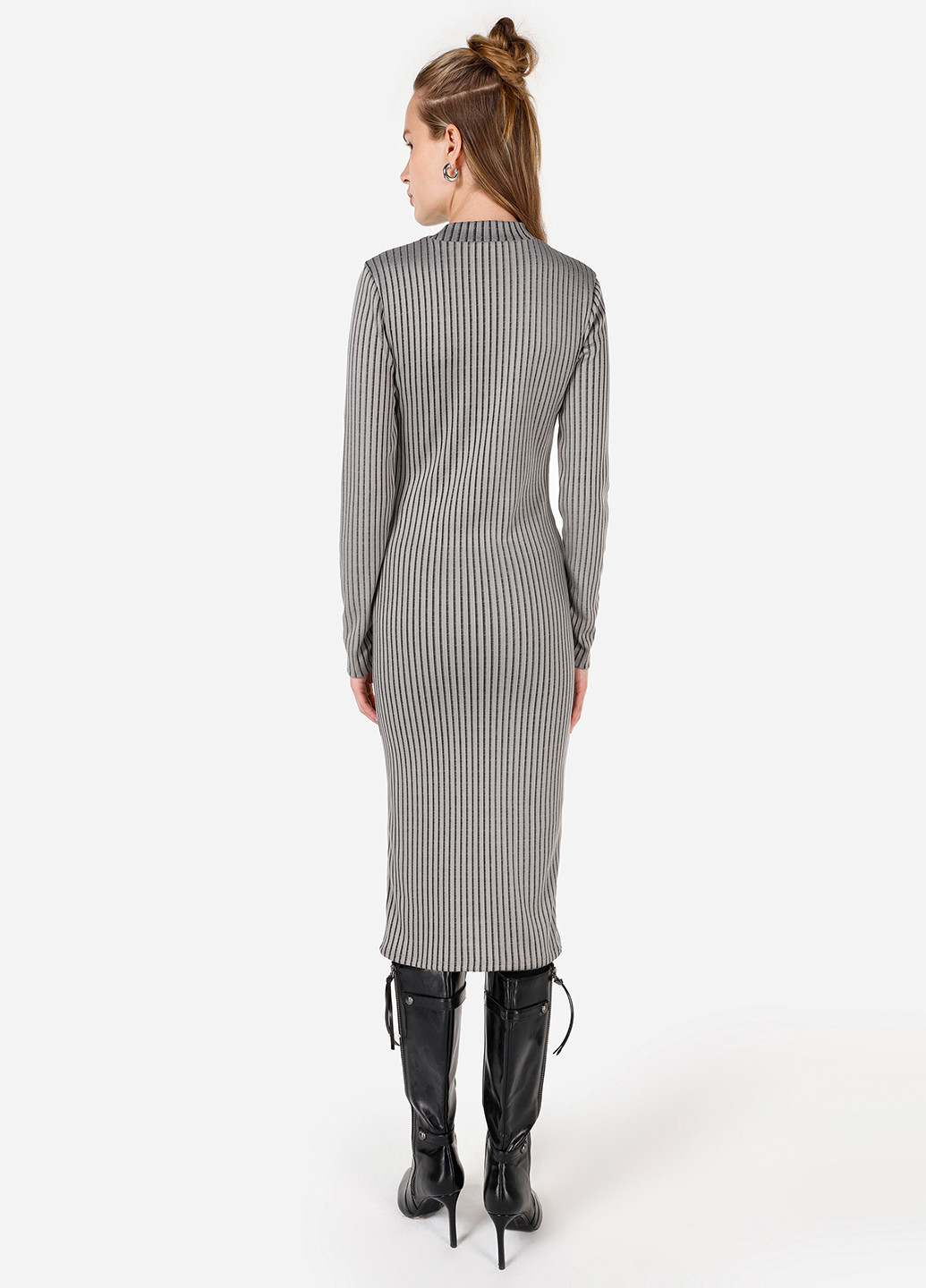 Сіра кежуал сукня силуетна Colin's в смужку