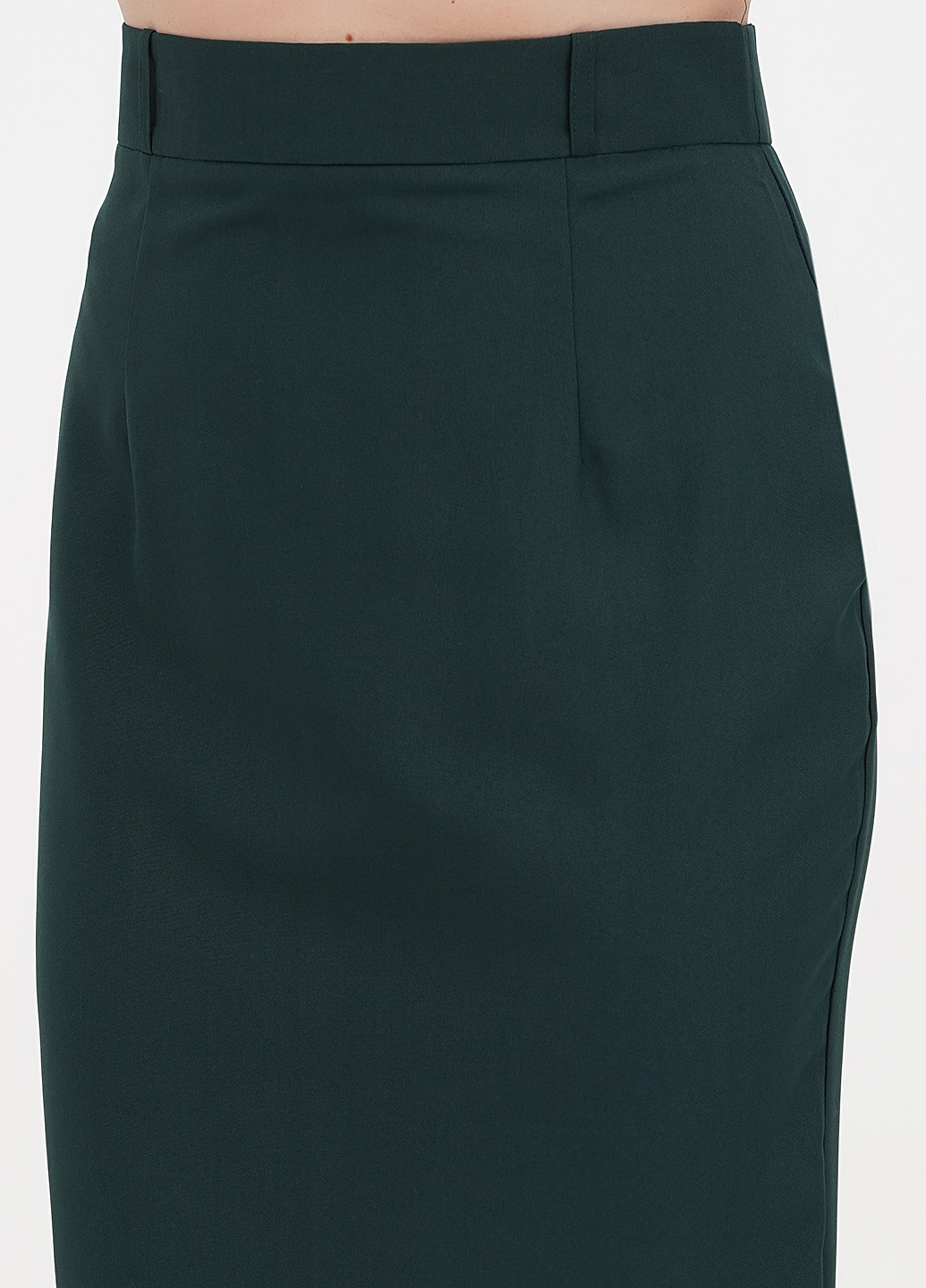Темно-зеленая кэжуал однотонная юбка Maurini карандаш