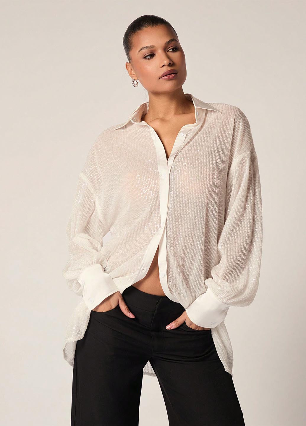 Белая блуза SHEIN