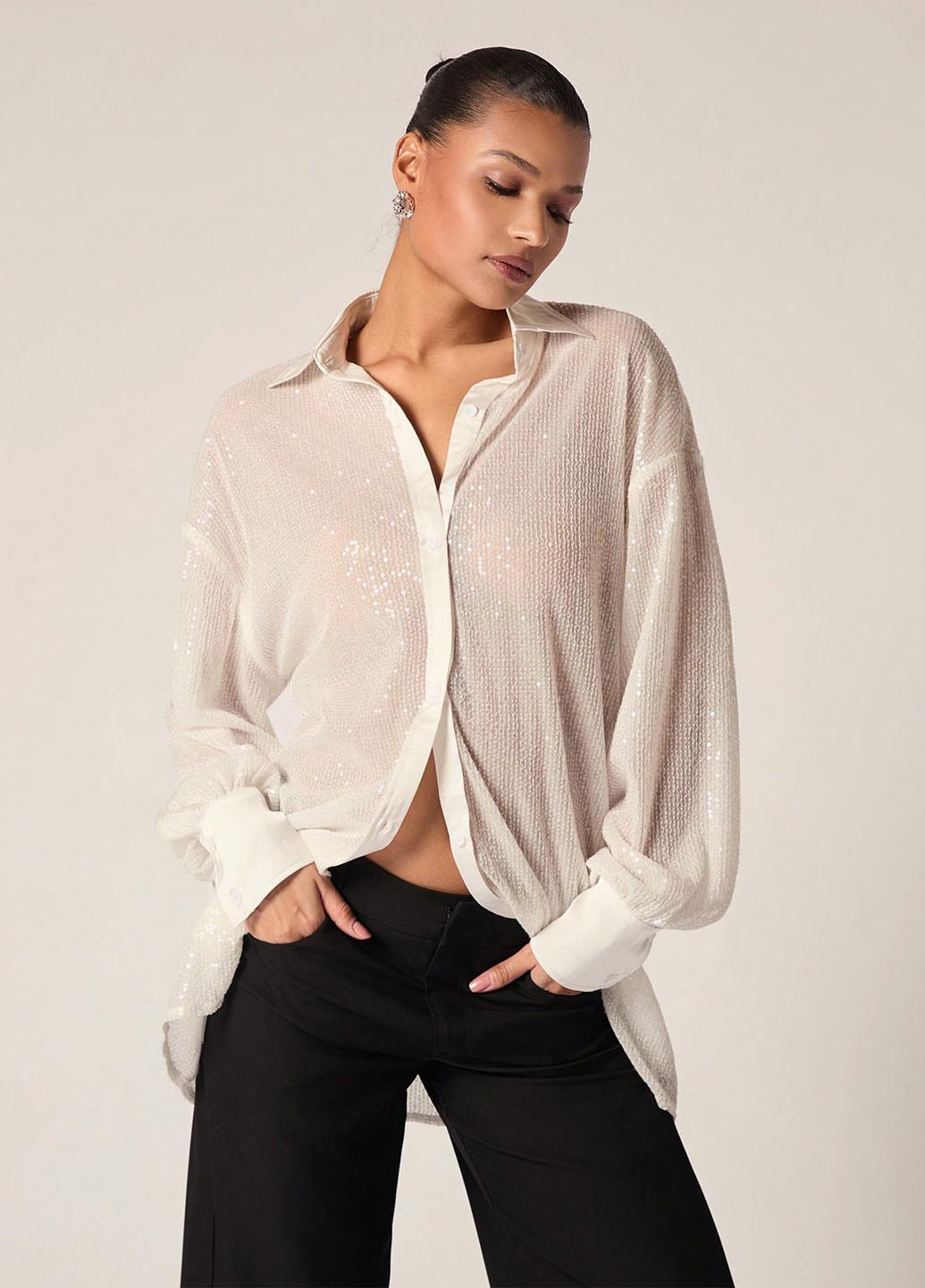 Белая блуза SHEIN