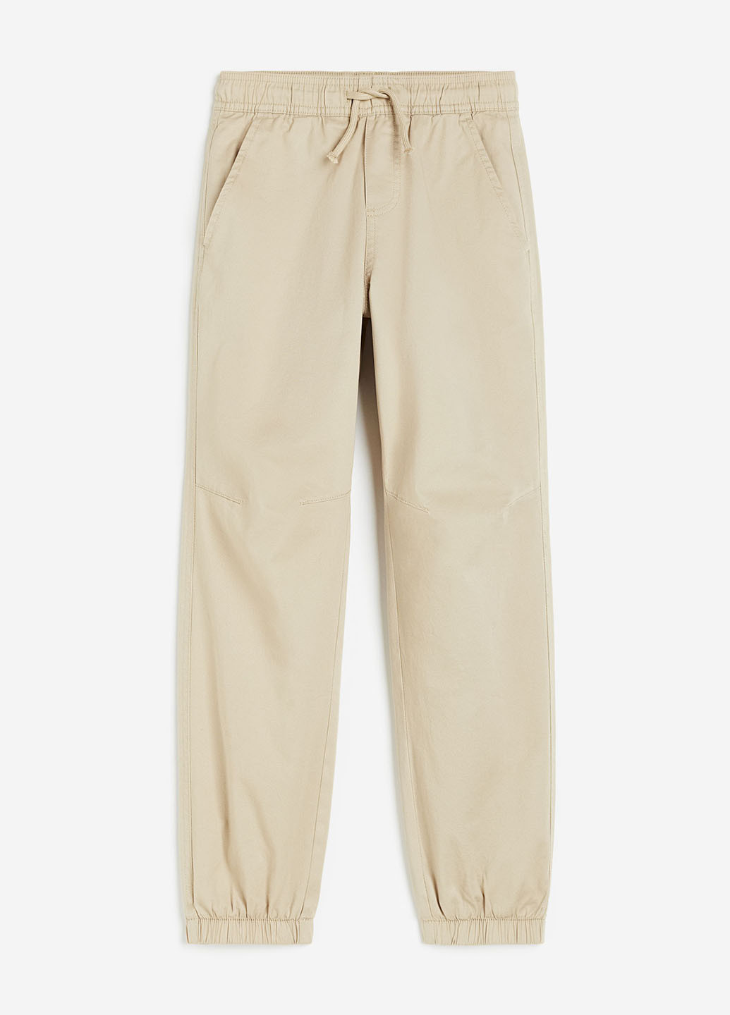 Бежевые кэжуал демисезонные брюки джоггеры H&M