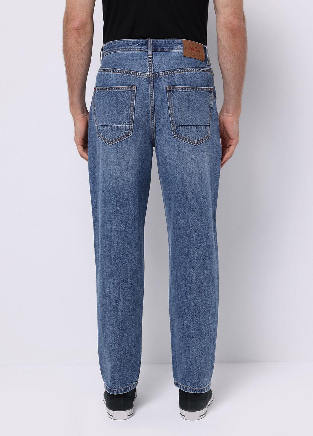 Синие демисезонные баллоны джинсы Colin's