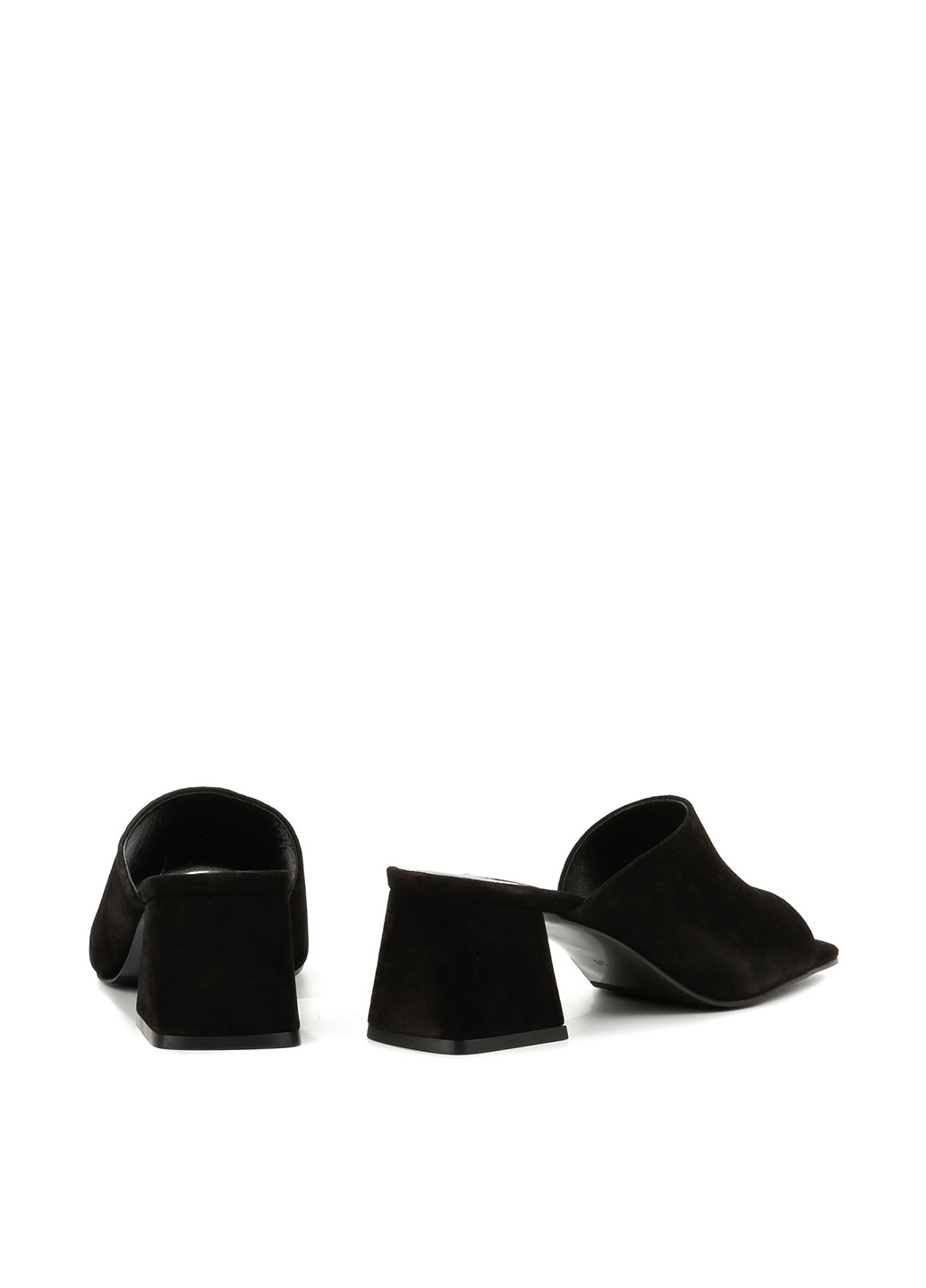 Черные шлепанцы Le'BERDES