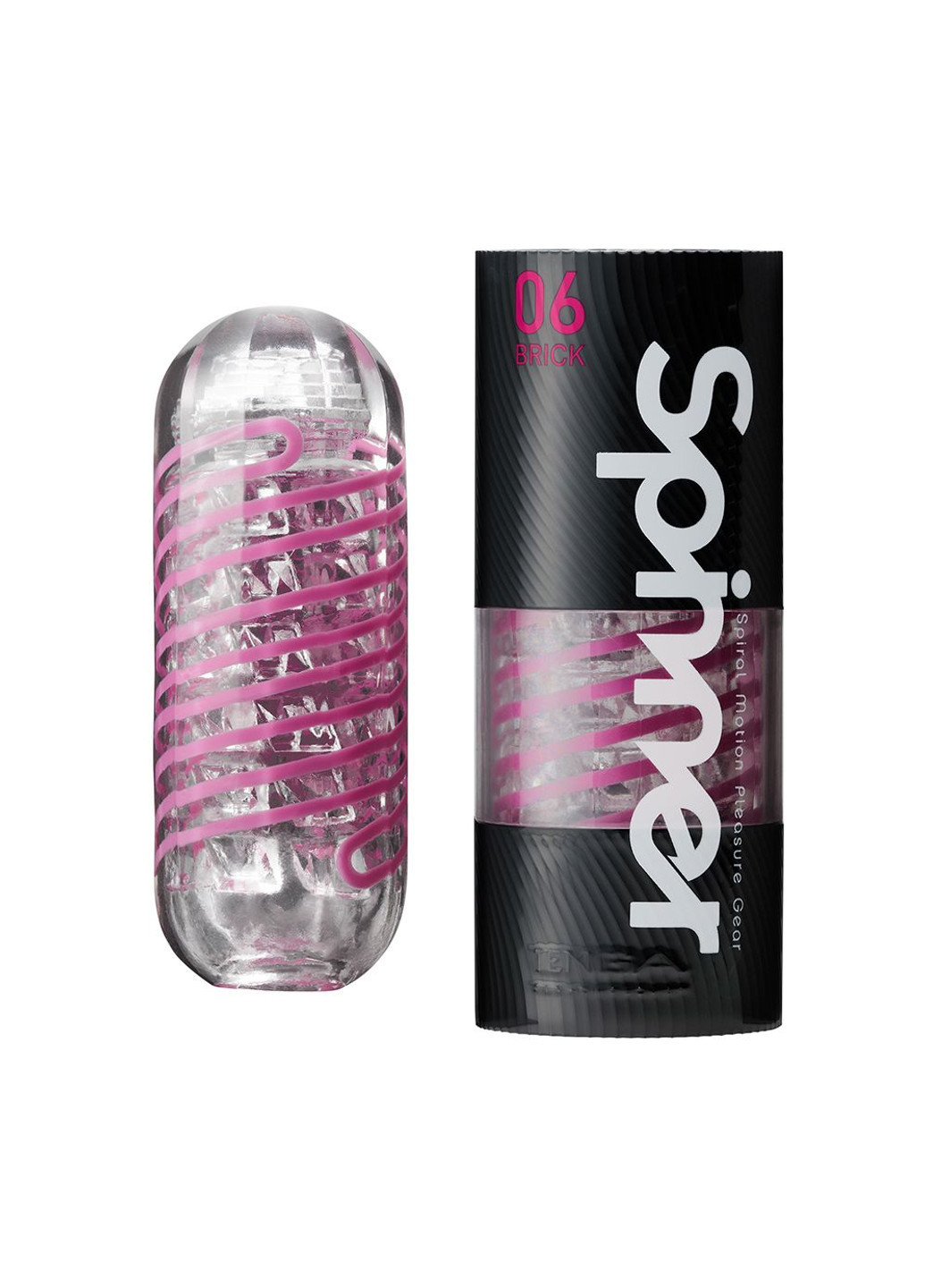 Мастурбатор Spinner 06 Brick з пружною стимулюючою спіраллю всередині Tenga (252022600)