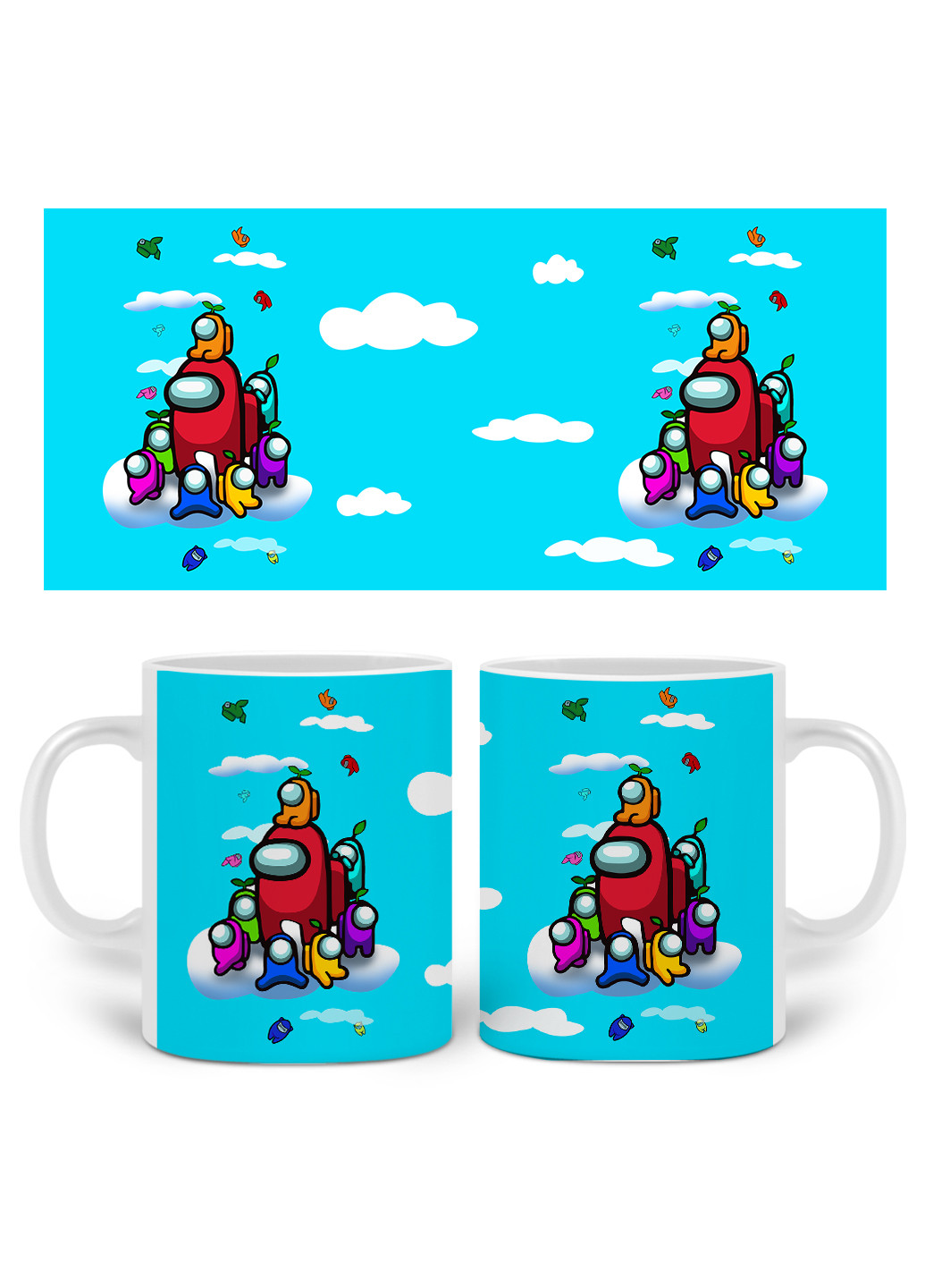 Кружка Амонг Ас (Among Us) 330 мл горнятко керамічне (20259-2596) MobiPrint (219778409)