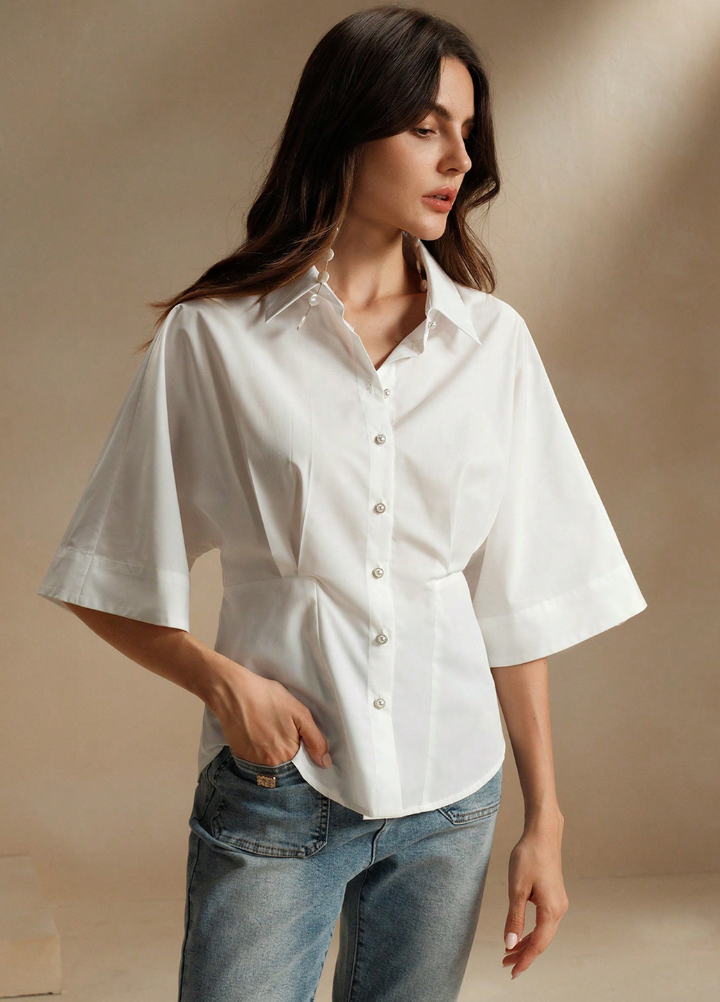 Біла блуза SHEIN