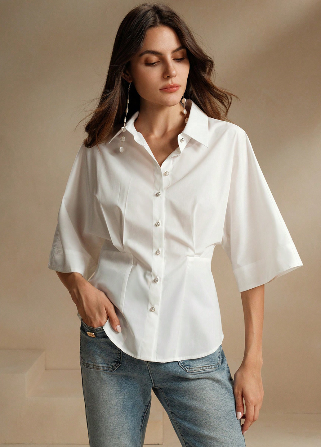 Біла блуза SHEIN