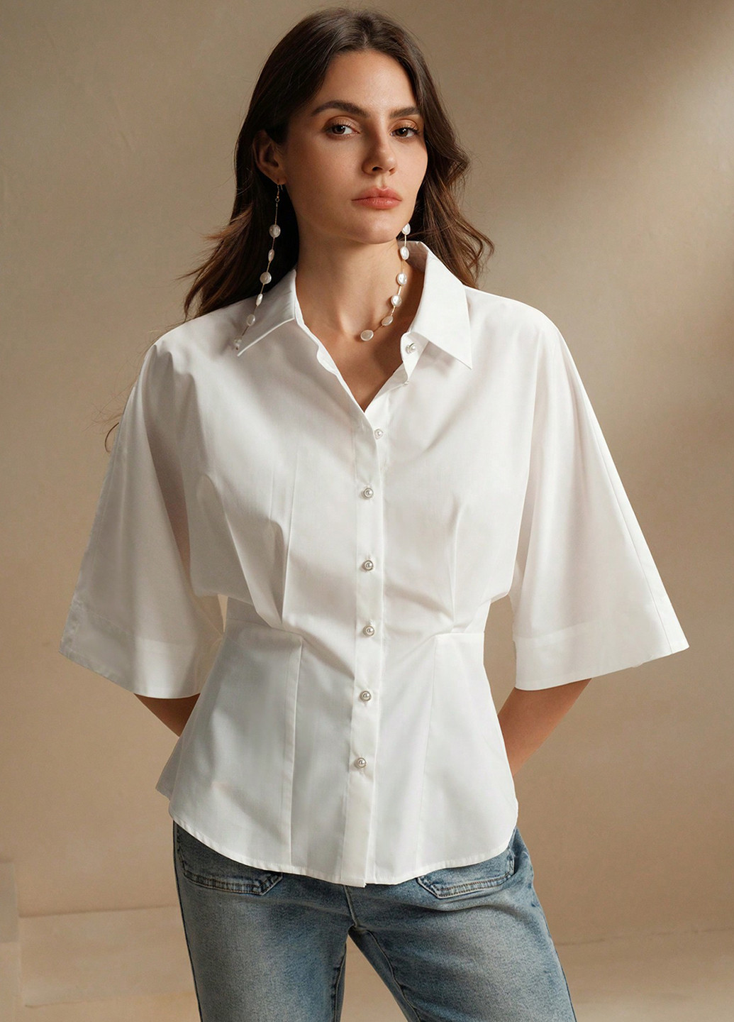 Біла блуза SHEIN