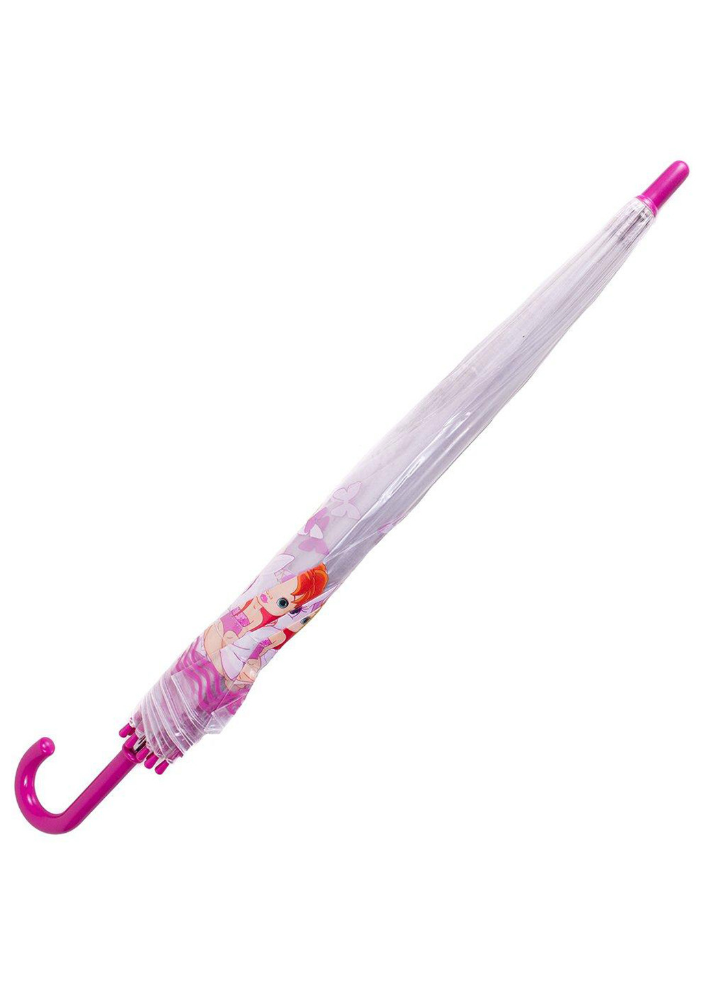 Бесцветный детский зонт-трость механический 73 см Zest однотонный (232988635)