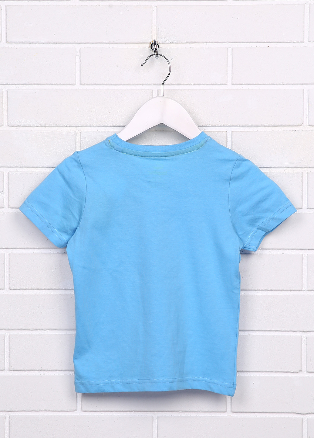 Блакитна літня футболка Lupilu