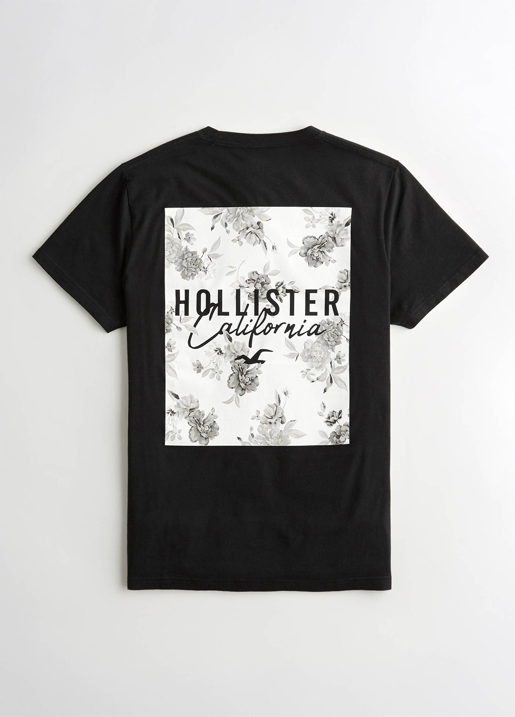 Чорна футболка Hollister