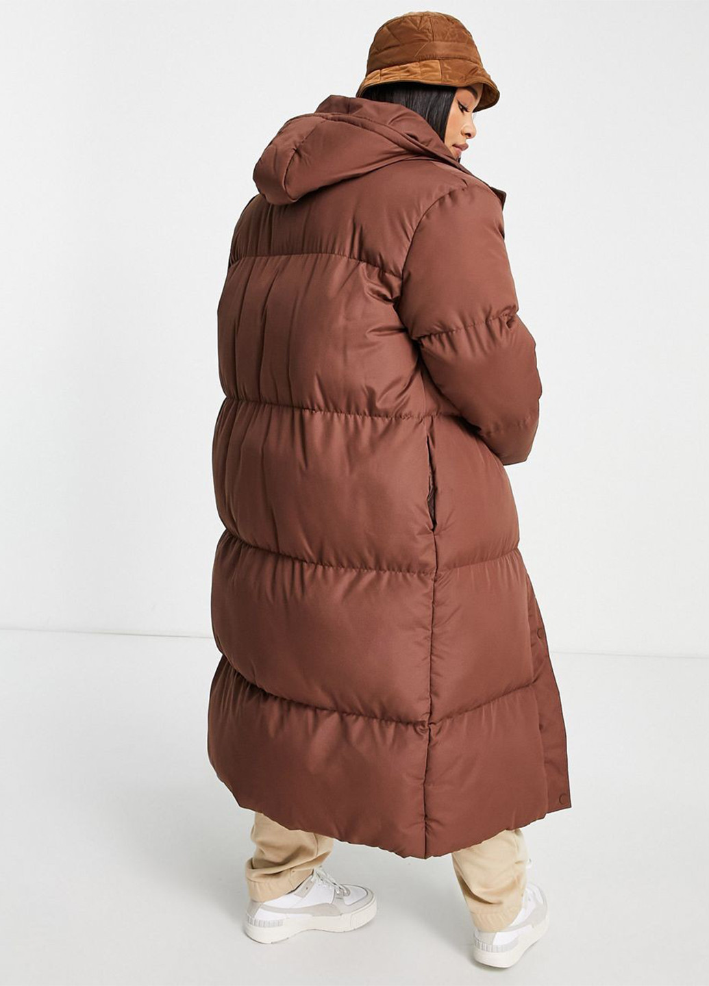 Коричневая зимняя куртка Asos