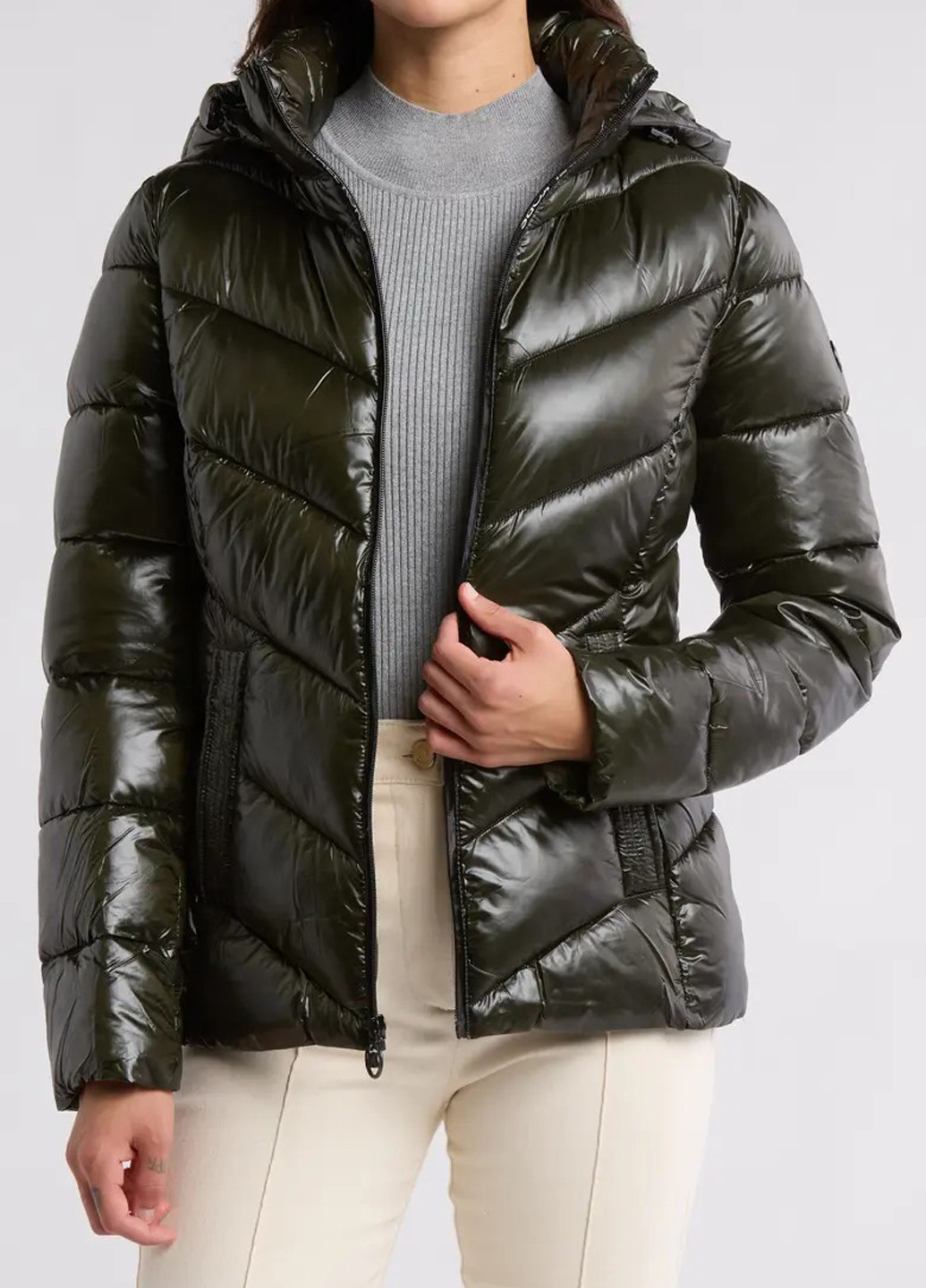 Темно-зелена зимня куртка Michael Kors