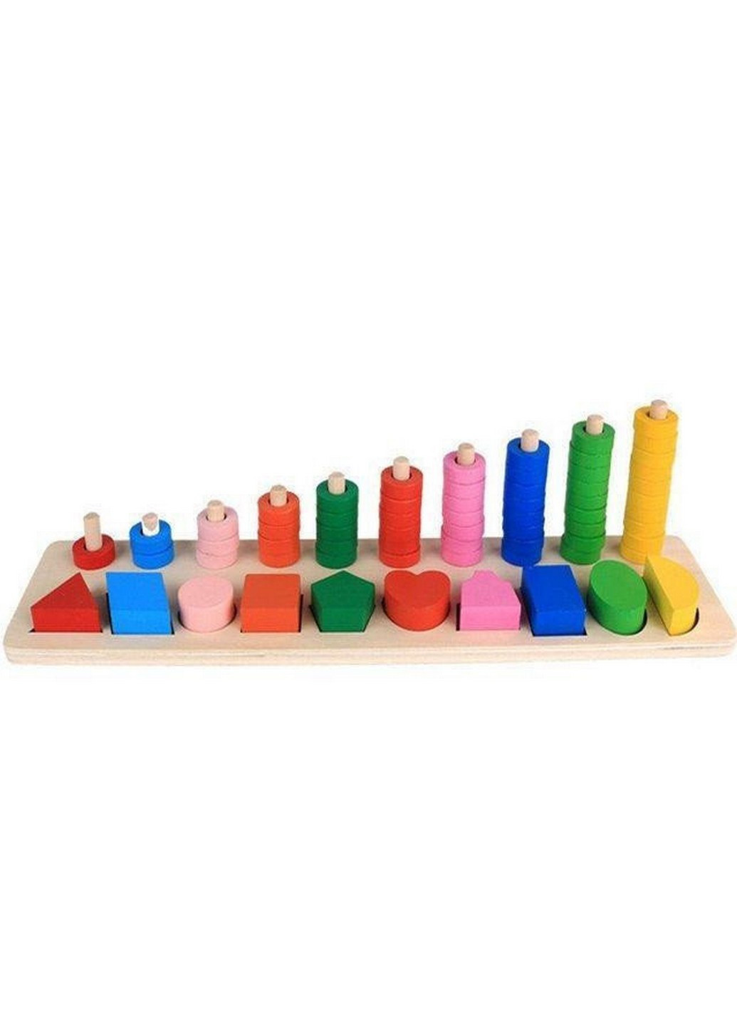 Розвиваюча іграшка дитяча дерев'яна 41х11х11 см Limo Toy (253660077)