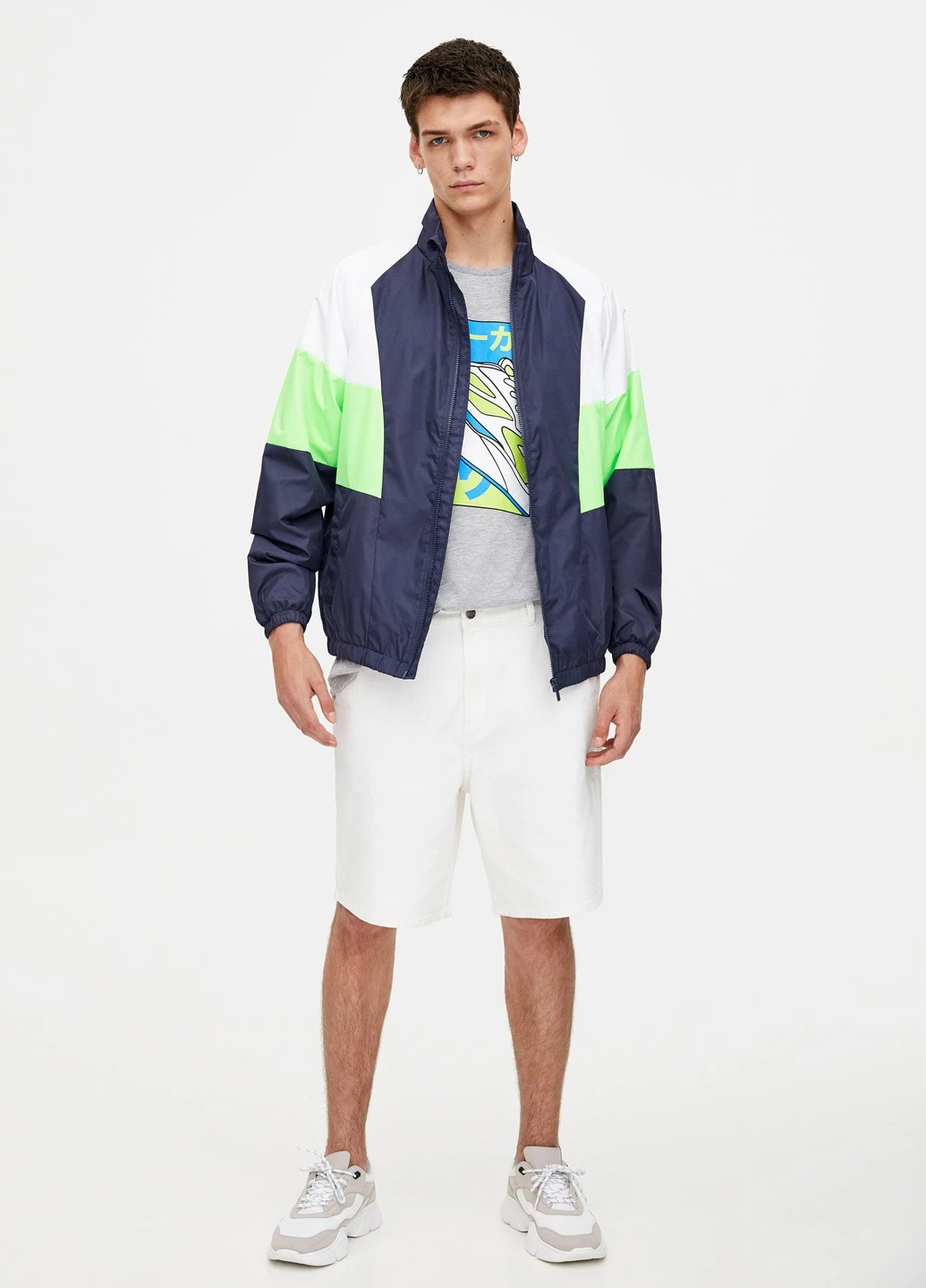 Синя вітровка Pull & Bear