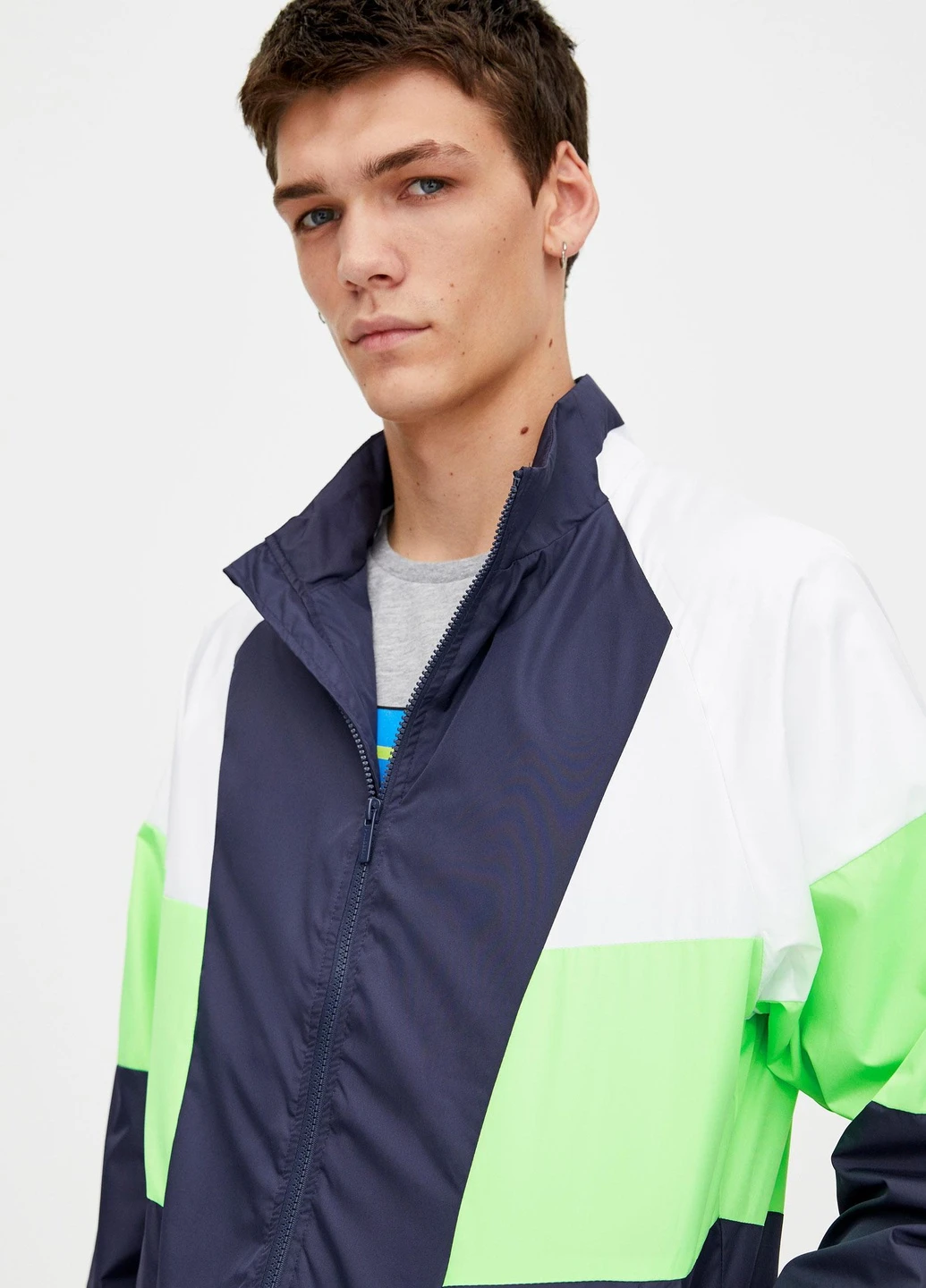 Синя вітровка Pull & Bear