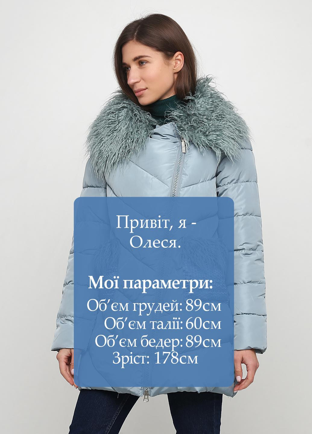 Бирюзовая зимняя куртка Snow&Passion