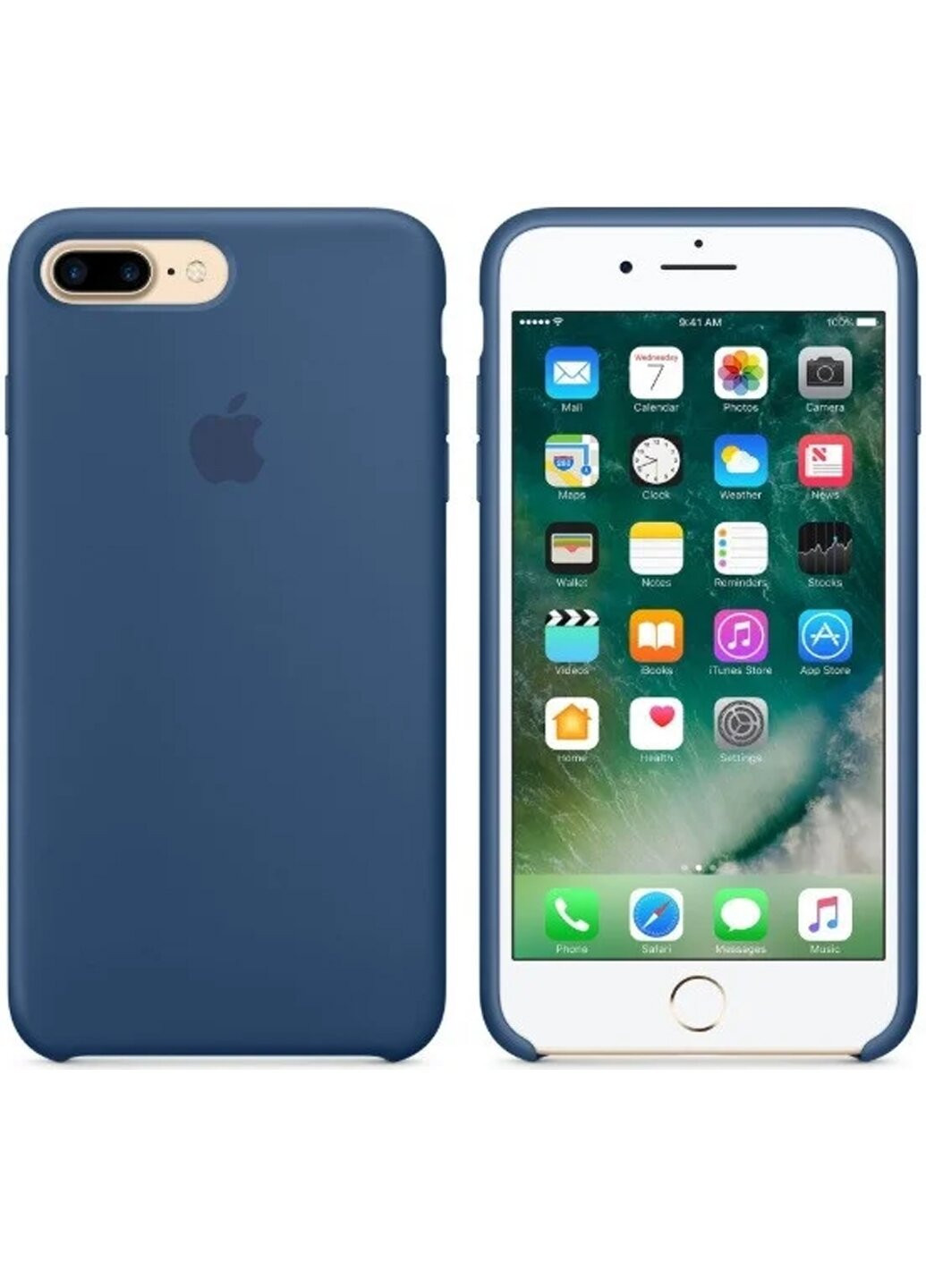 Чохол Silicone case for iPhone 7 Plus / 8 Plus Blue Cobalt Apple (220821240)