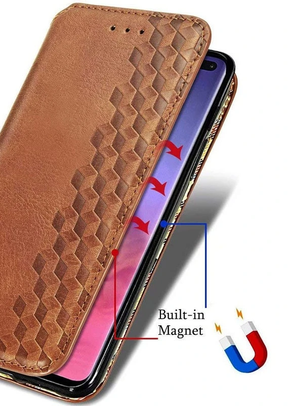 Кожаный чехол книжка Cubic (PU) для Xiaomi Mi 10T / Mi 10T Pro Коричневый (is_00000040672_2) Getman (237825032)