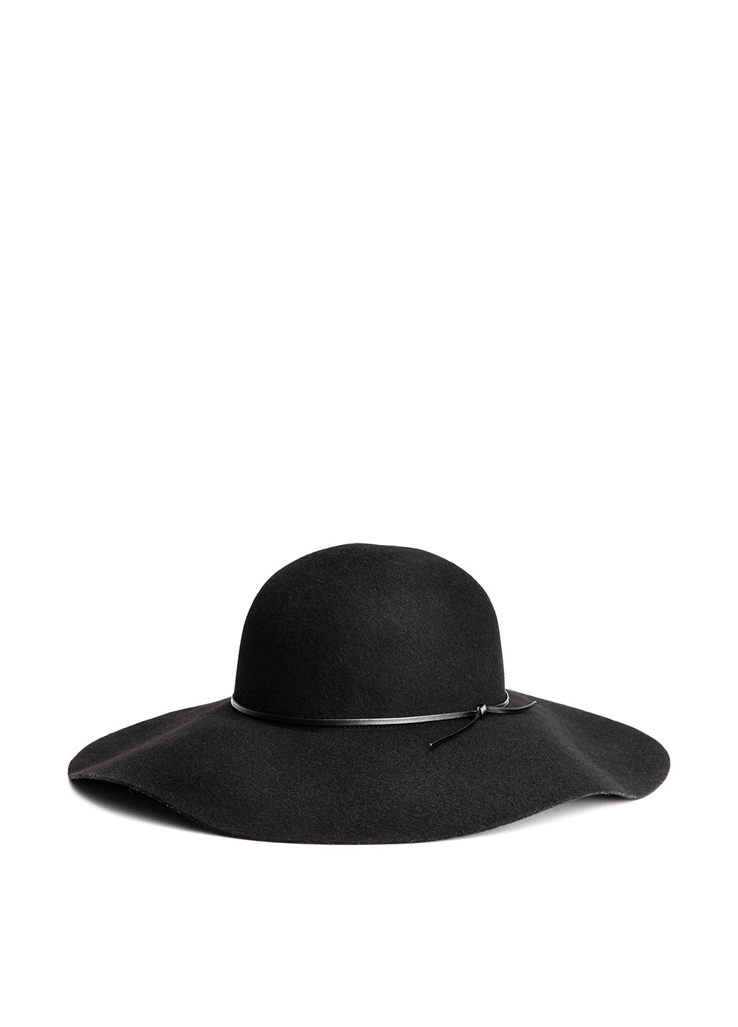 Шляпа H&M однотонная чёрная кэжуал
