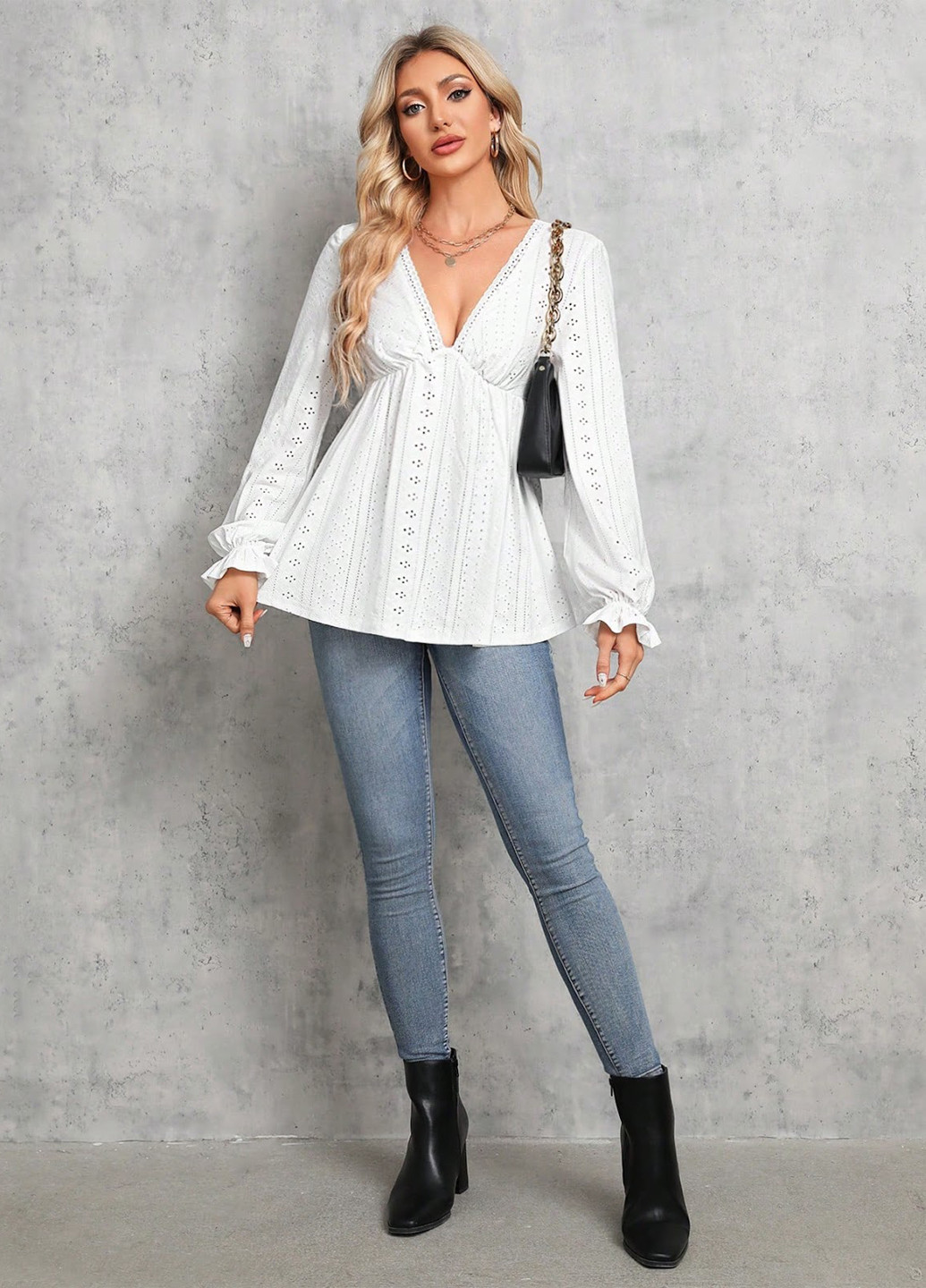 Белая блуза SHEIN