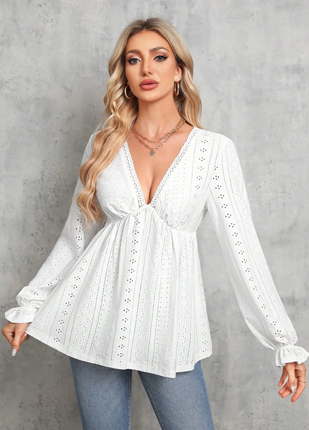 Белая блуза SHEIN