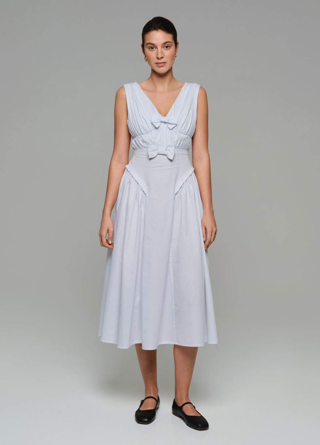 Білий кежуал сукня кльош JUL однотонна