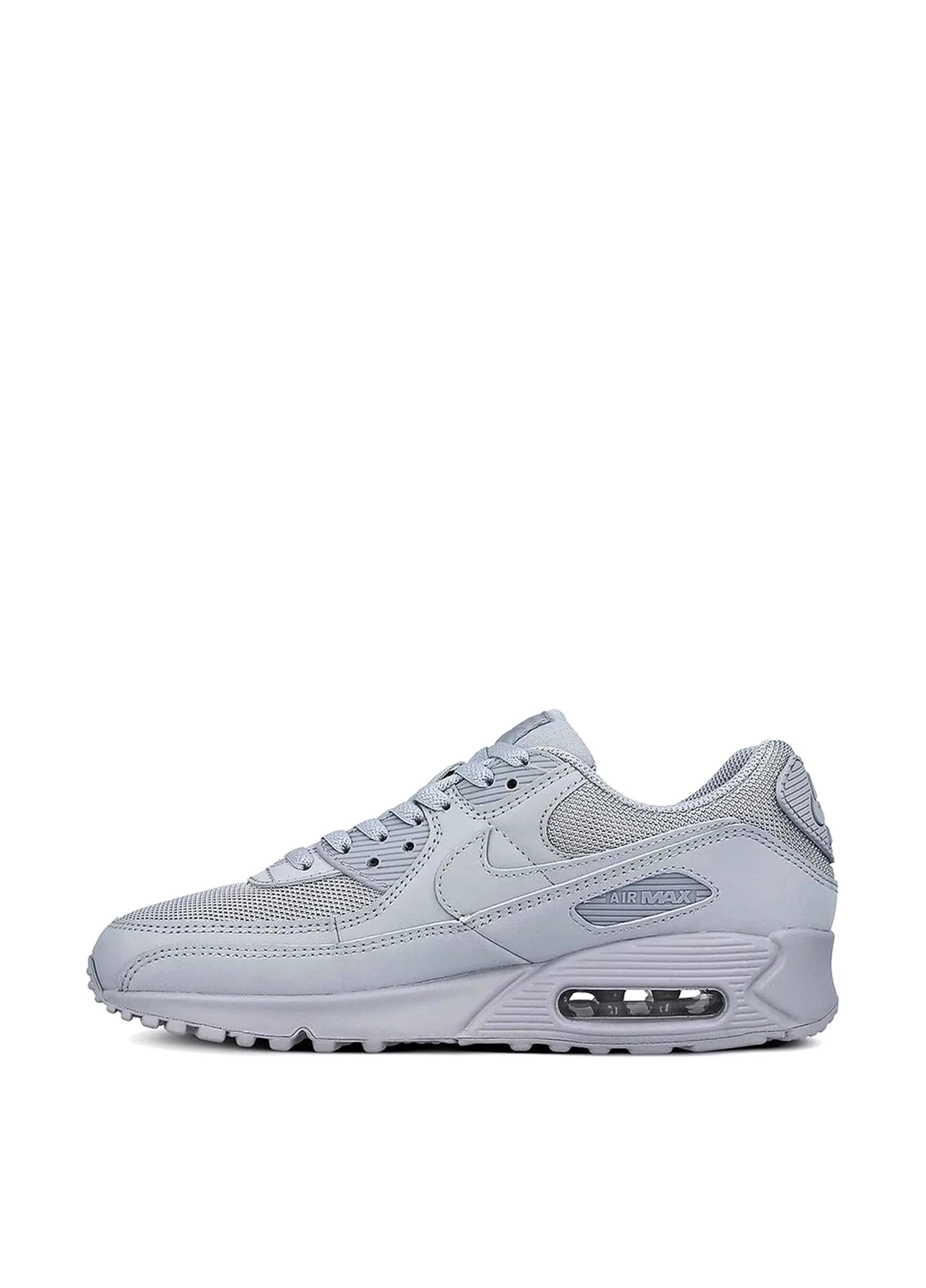 Сірі кросівки cn8490-001 демісезон Nike AIR MAX 90 Leather