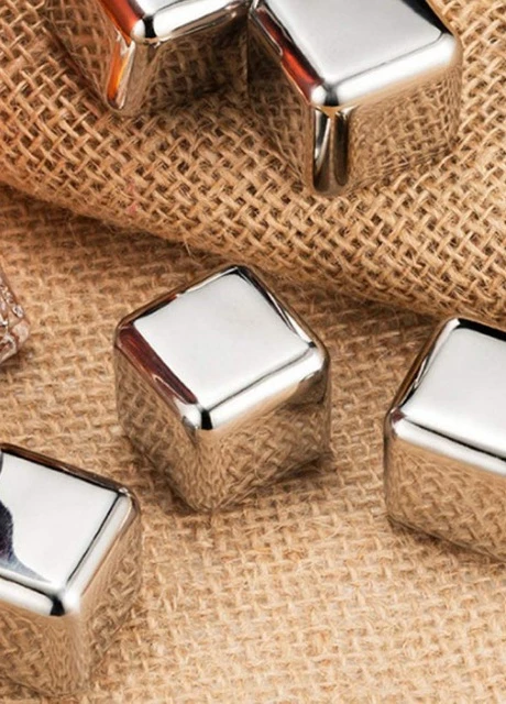 Металлические кубики для охлаждения виски 6 штук + щипцы More (253827855)