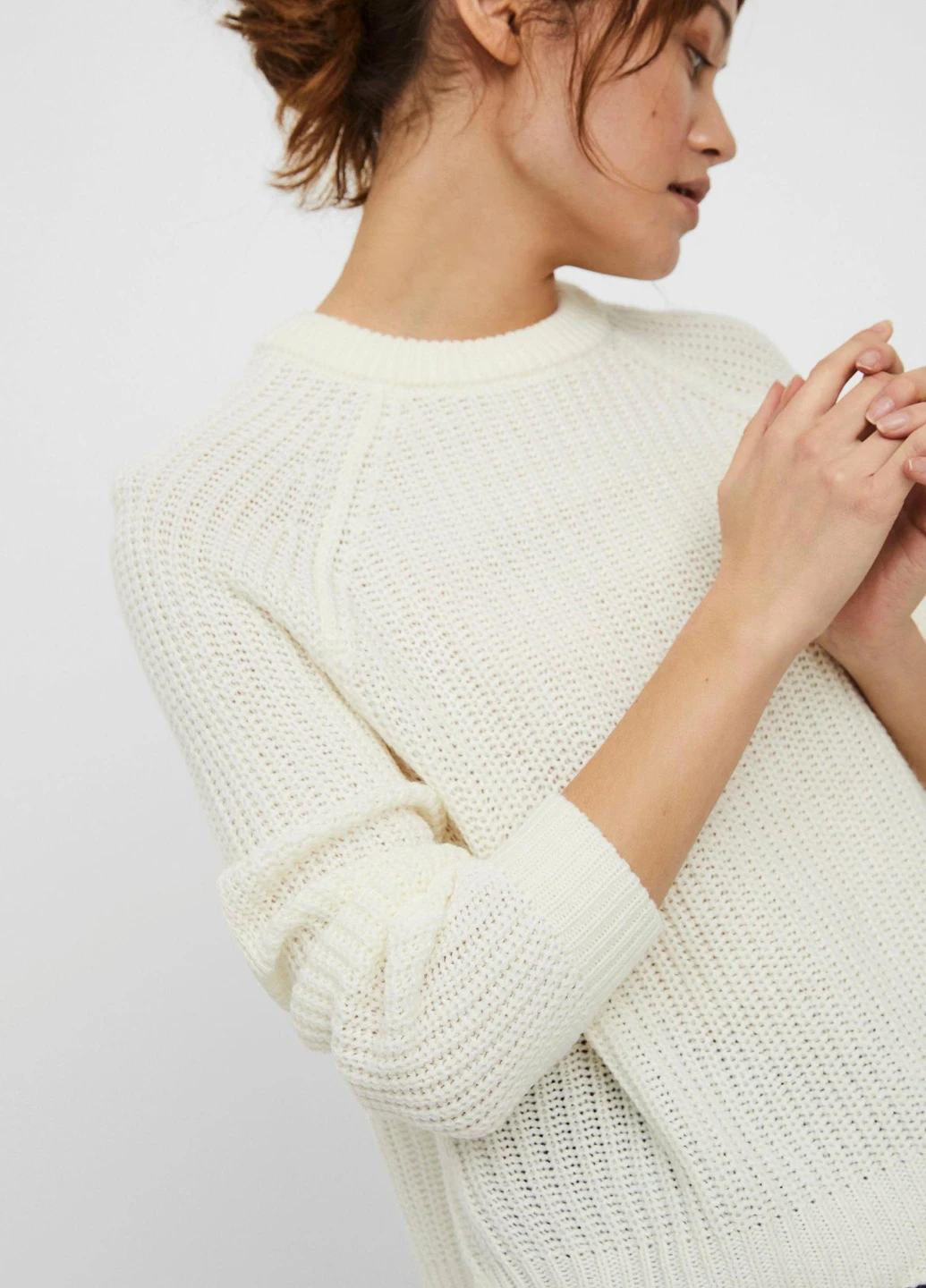 Молочний демісезонний светр Vero Moda
