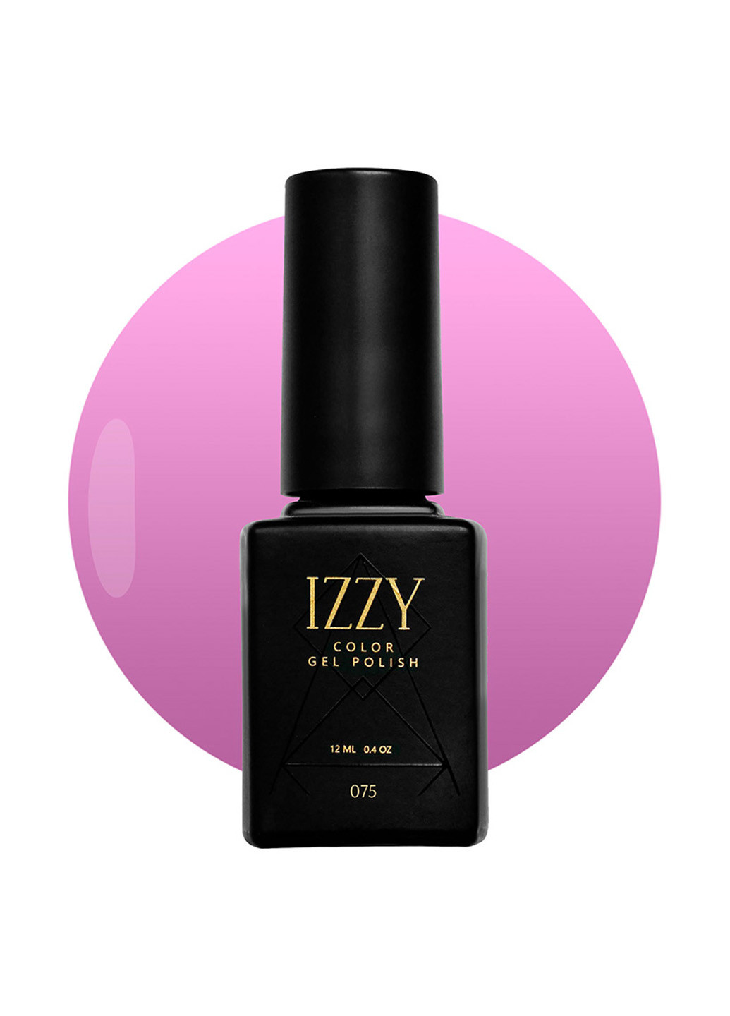 Гель-лак для маникюра розовый 75, 12 мл Izzy (363030686)