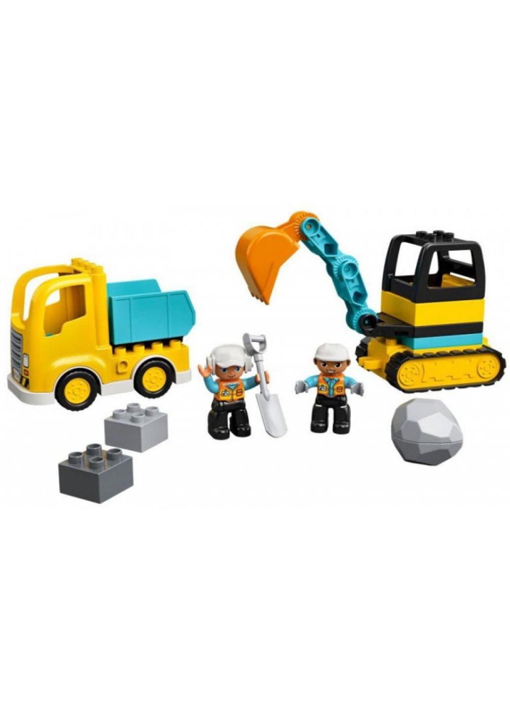 Конструктор Duplo Town Вантажівка та гусеничний екскаватор 20 деталей (10931) Lego (254078927)