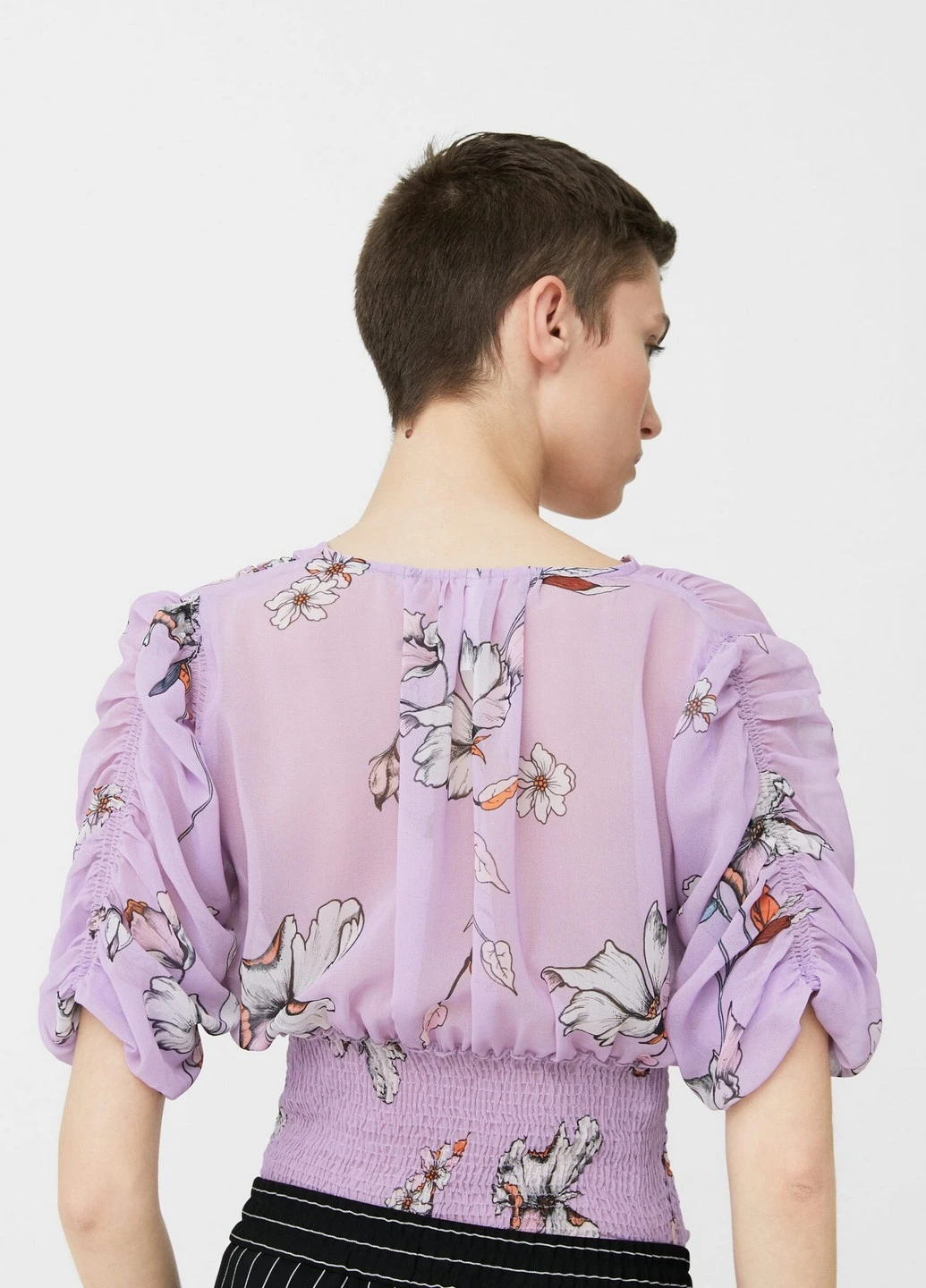 Фиолетовая блуза Mango