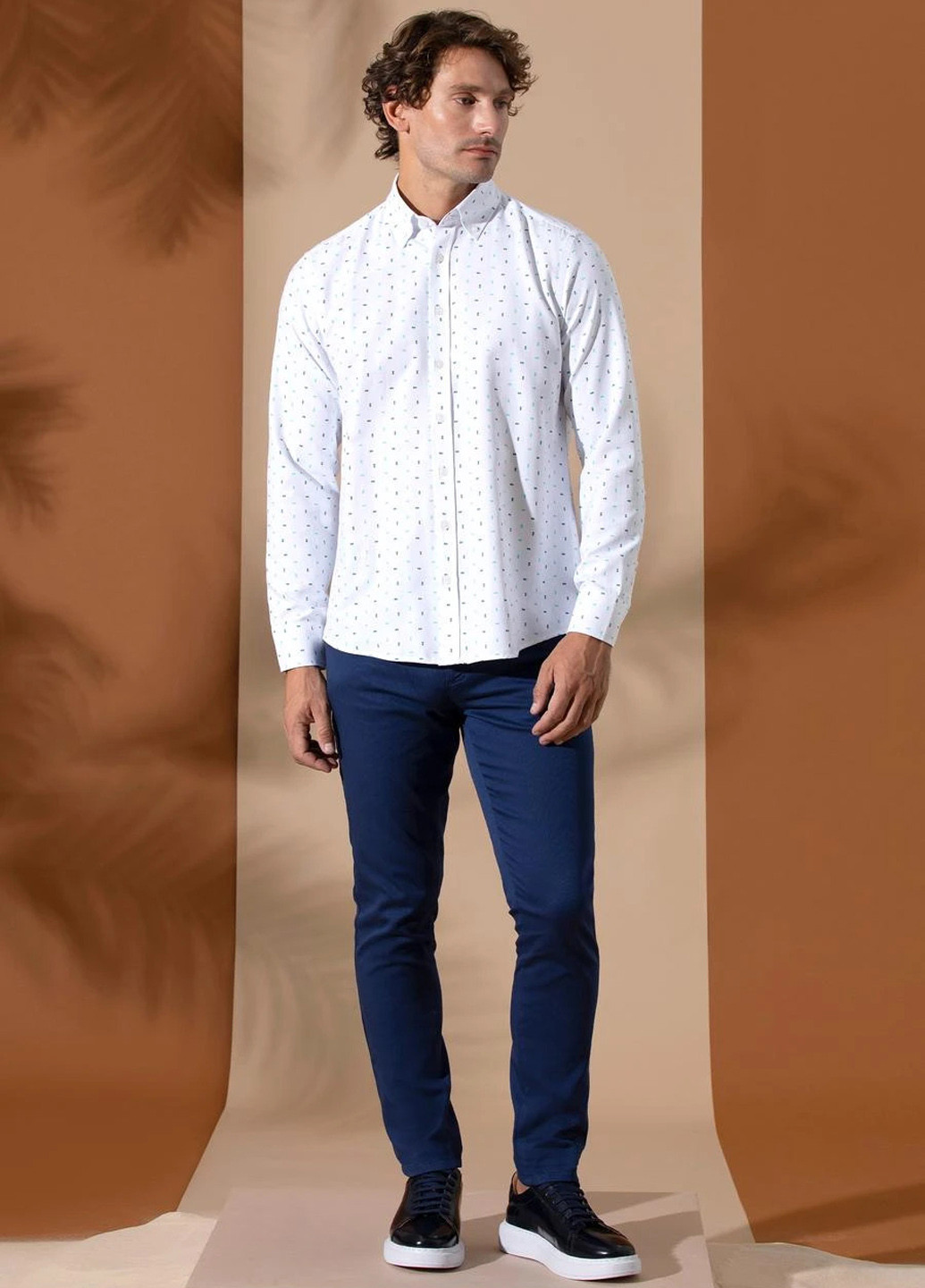 Синие демисезонные слим джинсы Pierre Cardin