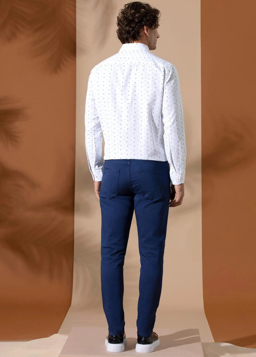 Синие демисезонные слим джинсы Pierre Cardin