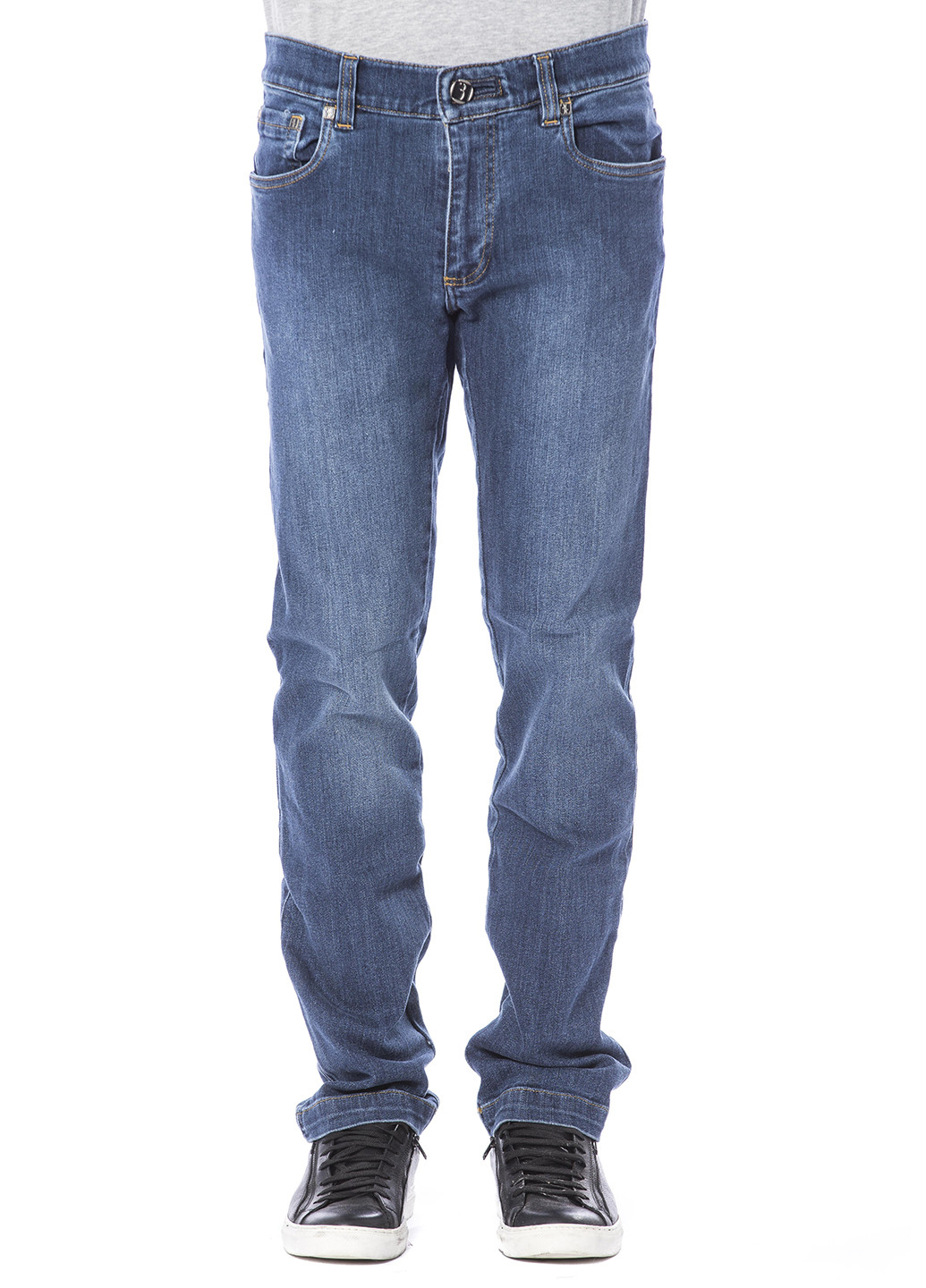 Синие демисезонные прямые джинсы Billionaire