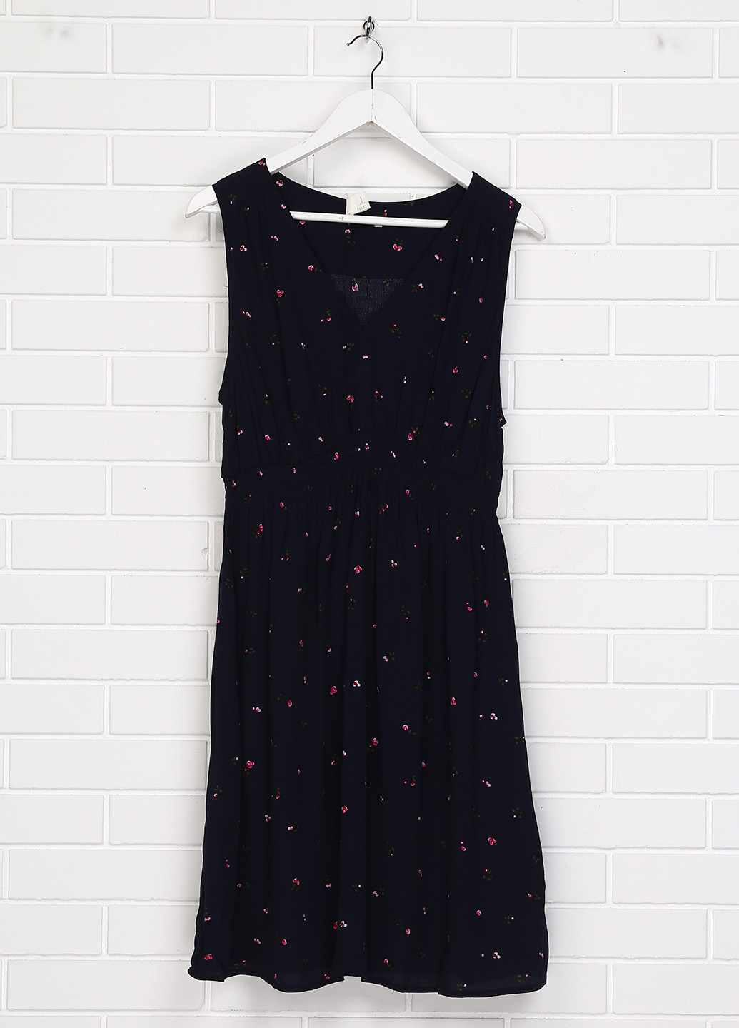 Темно-синее кэжуал платье для беременных H&M с цветочным принтом