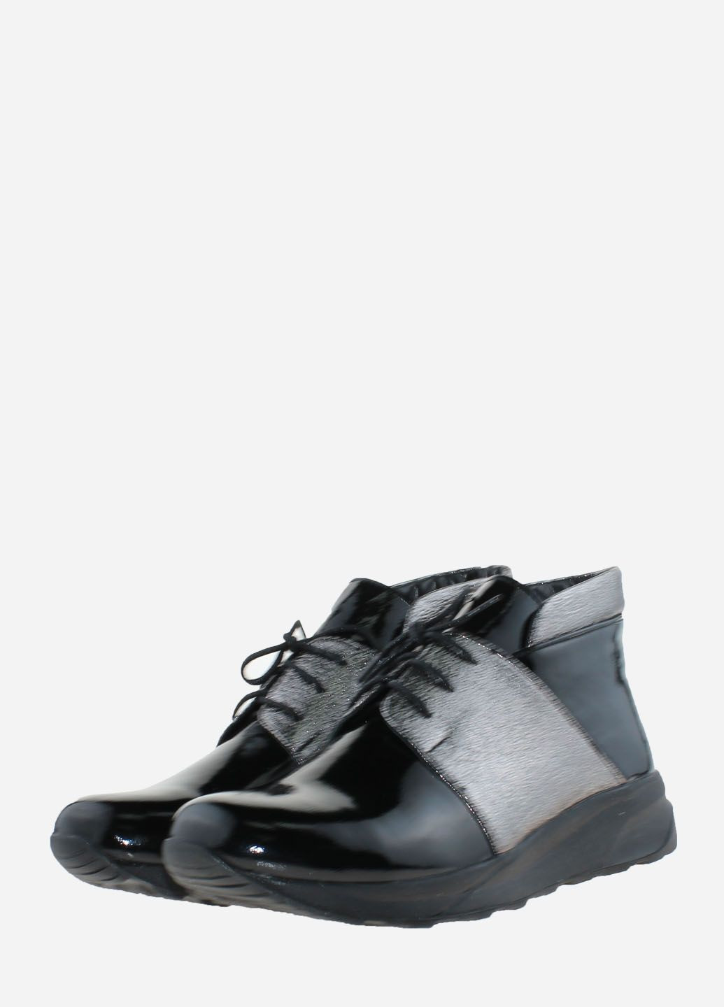 Осенние ботинки ro18209 черный-никель Olevit